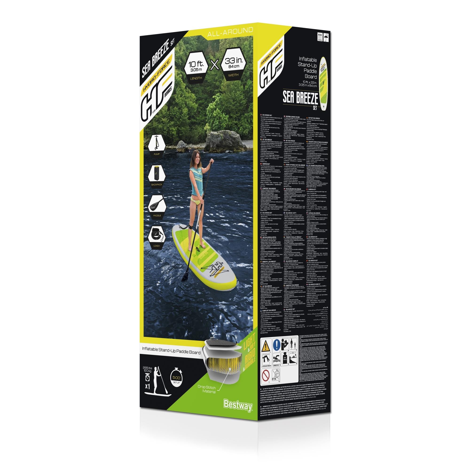 Sport Acquatici Tavola da SUP gonfiabile Sea Breeze da 305x84 cm Bestway 8