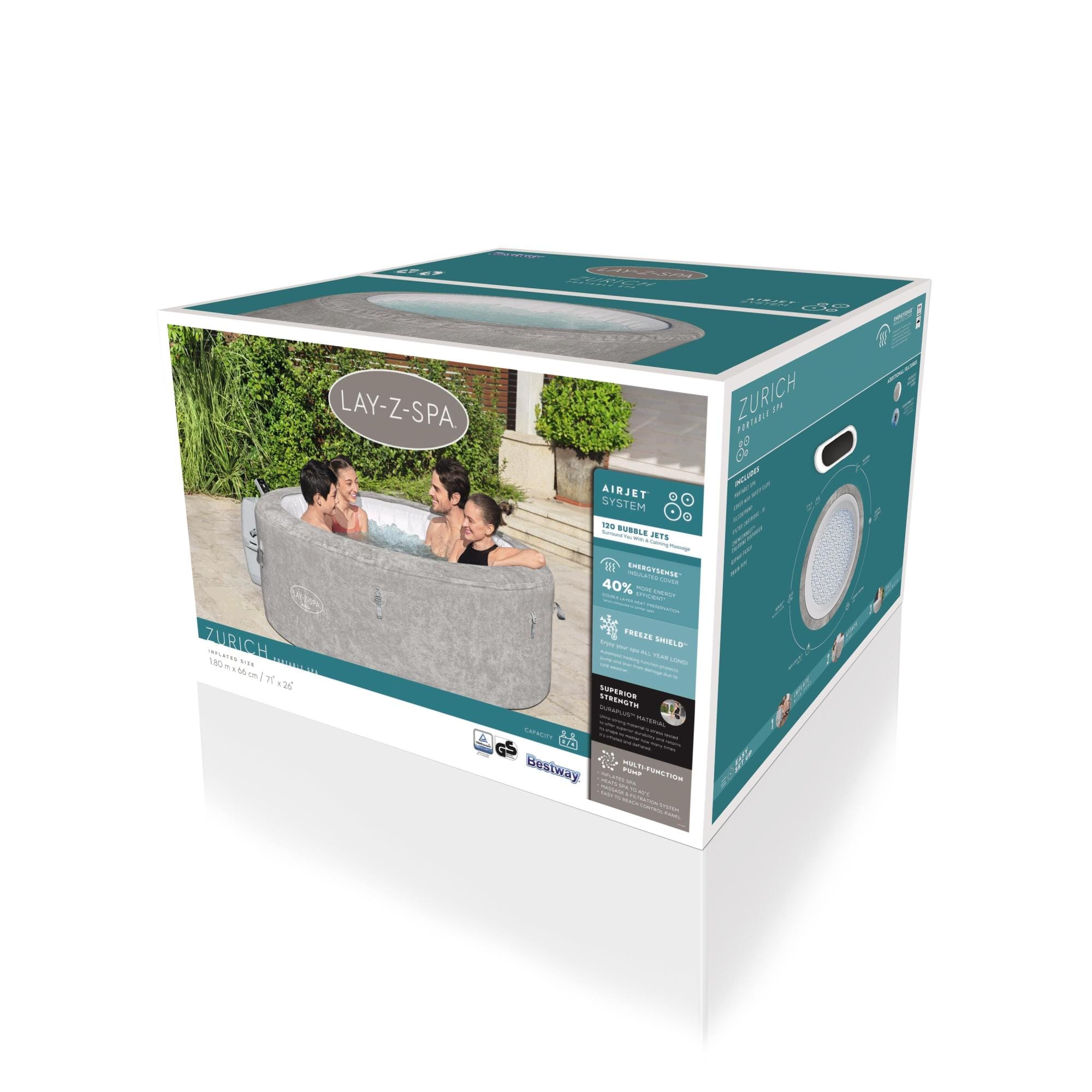 Idromassaggi gonfiabili Lay-Z-Spa Idromassaggio gonfiabile Lay-Z-Spa Zurich AirJet 2-4 persone Bestway 9