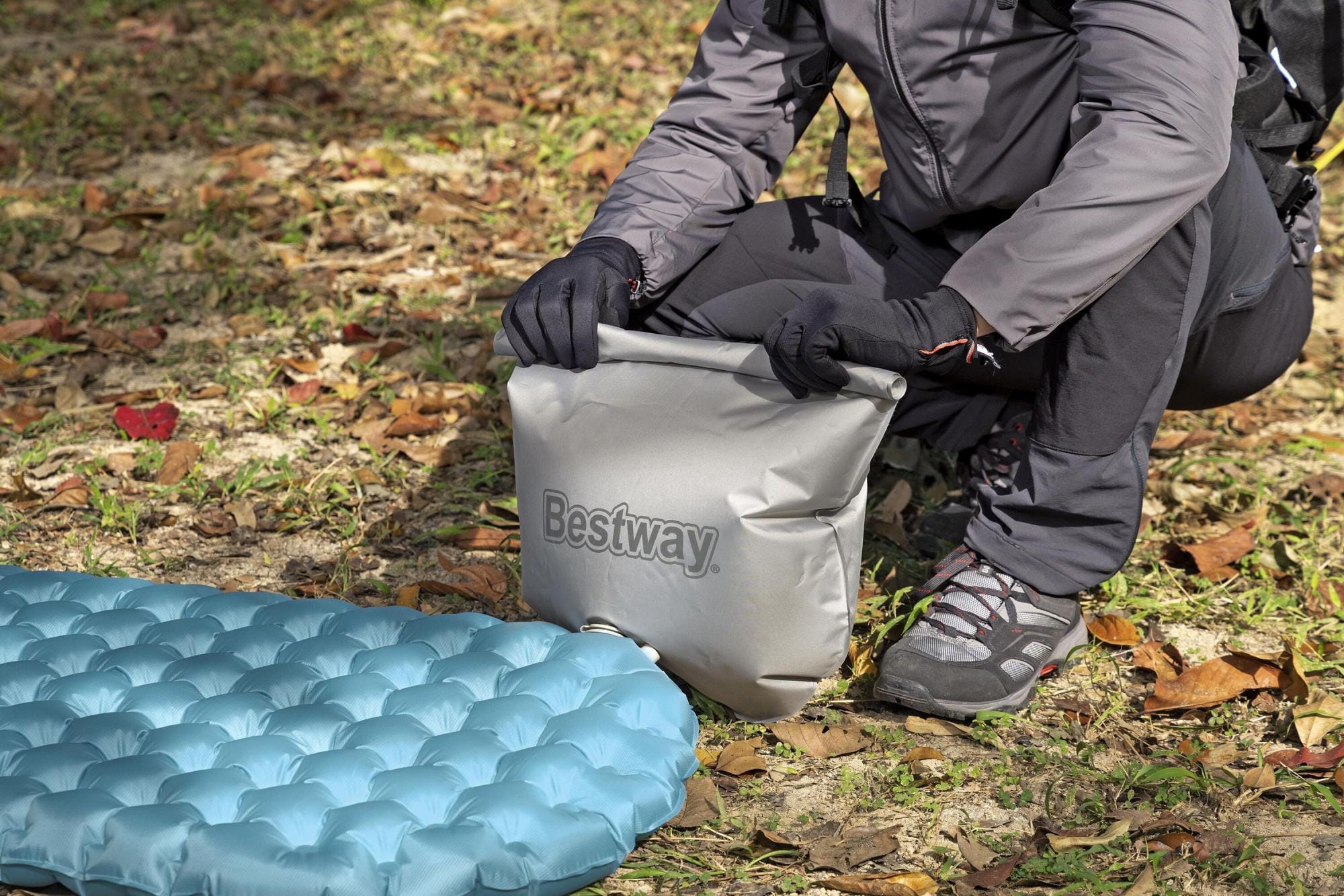 Materassi gonfiabili Materassino a mummia AlpineLite per campeggio da 183x51x7.5 cm Bestway 6