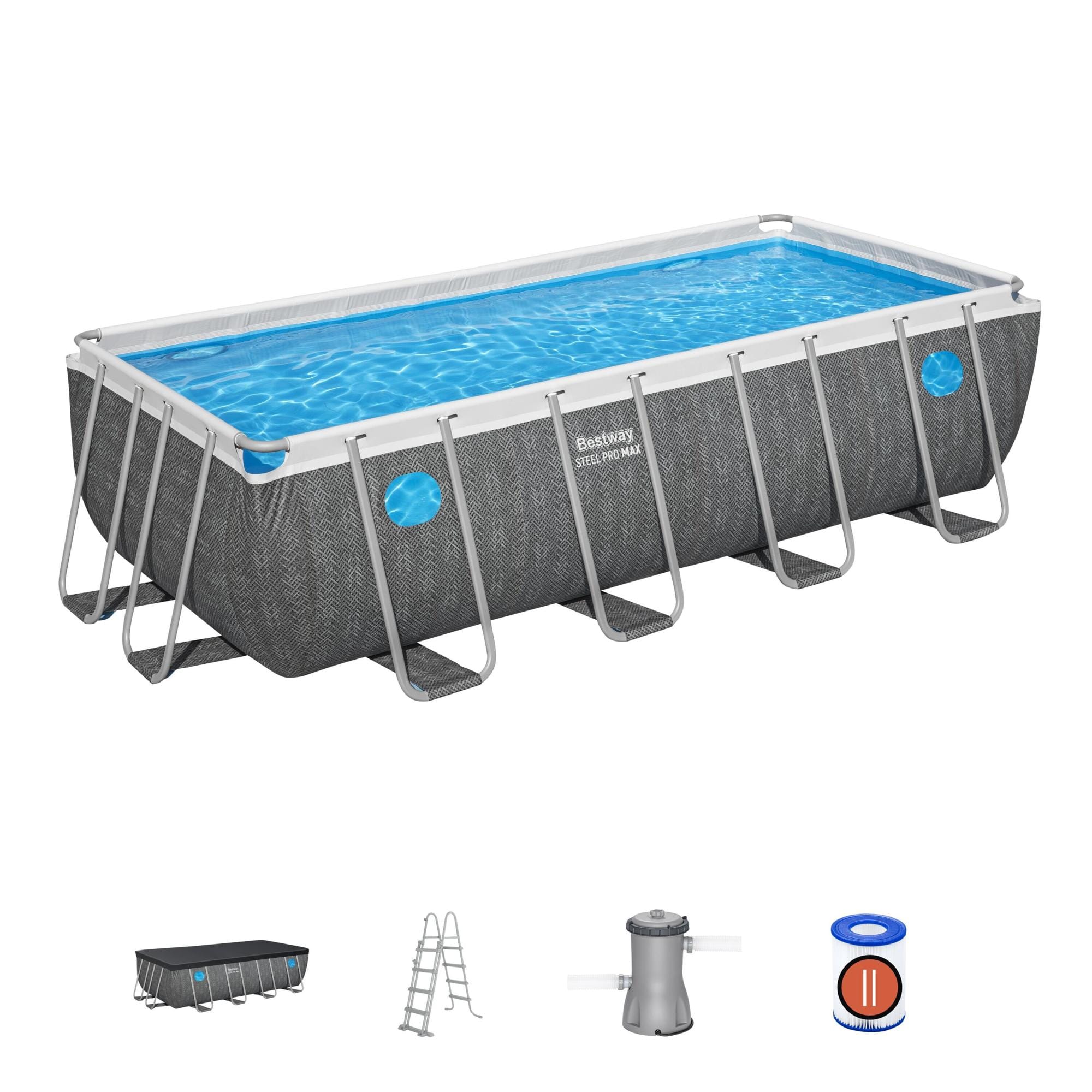 Piscine fuori terra Set piscina fuori terra da 488x244x132 cm Bestway 1