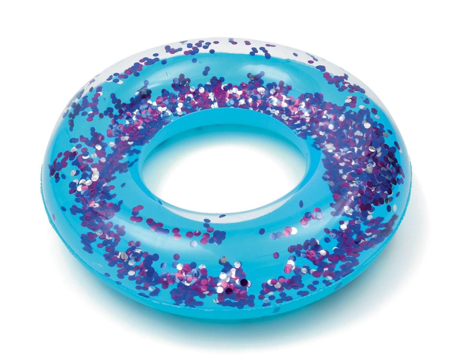 Gonfiabili mare per adulti Ciambella gonfiabile Glitter blu Bestway 3