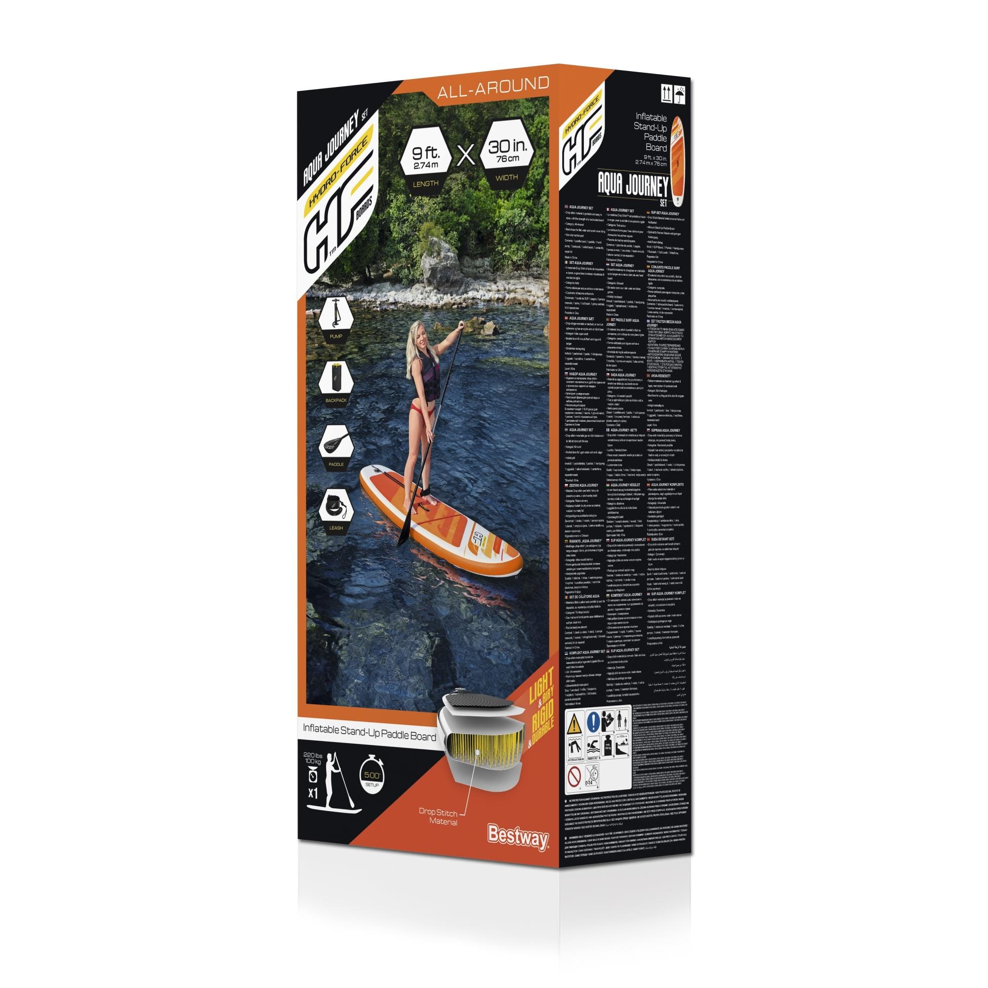 Sport Acquatici Tavola da SUP gonfiabile Aqua Journey da 274x76 cm Bestway 9