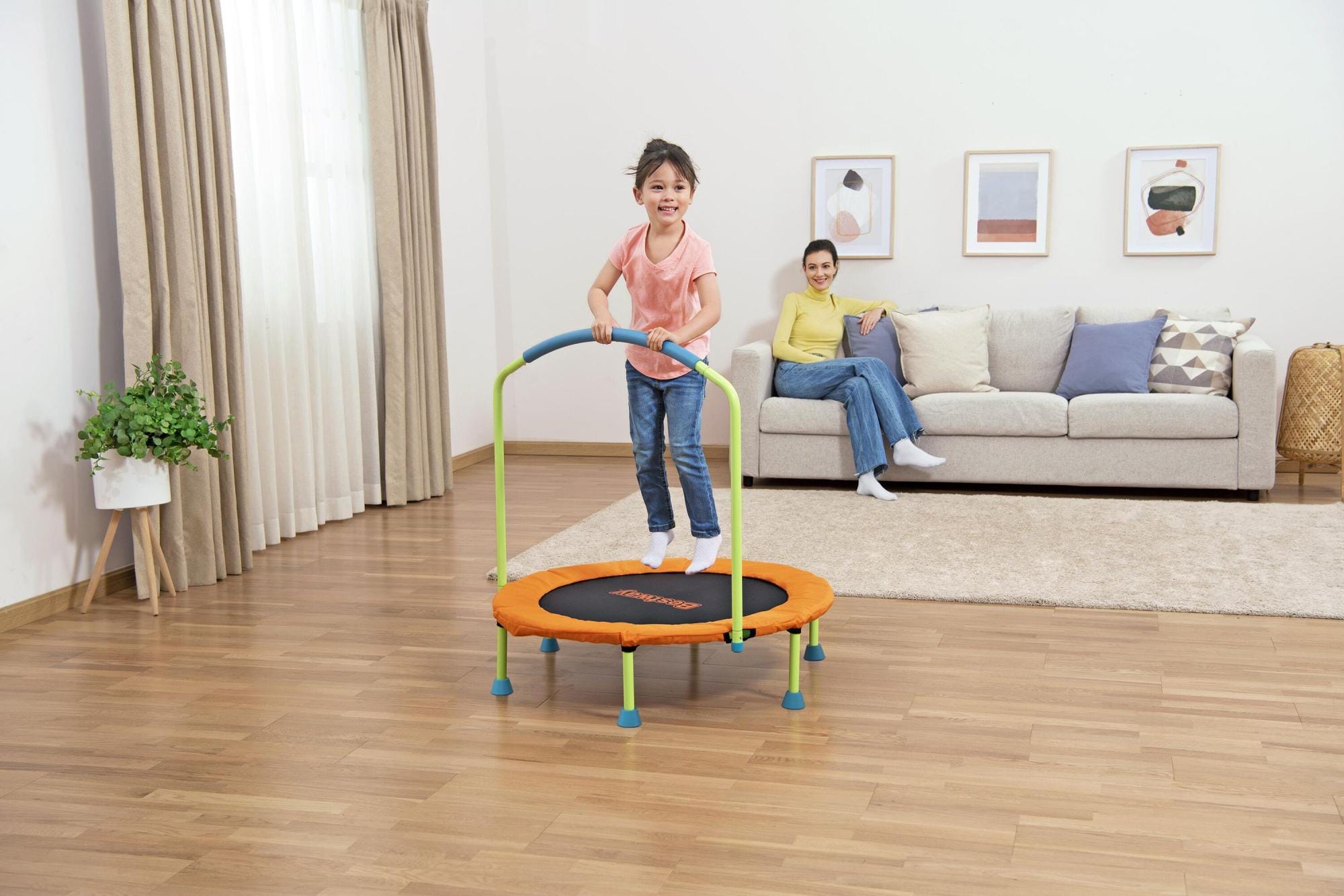 Giochi gonfiabili per bambini Tappeto elastico Wonderjump per bambini da 91 cm Bestway 2
