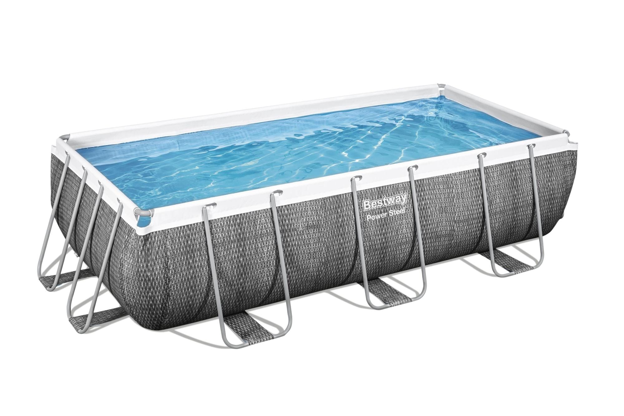 Piscine fuori terra Set piscina da 404x201x100 cm rattan grigio Bestway 1