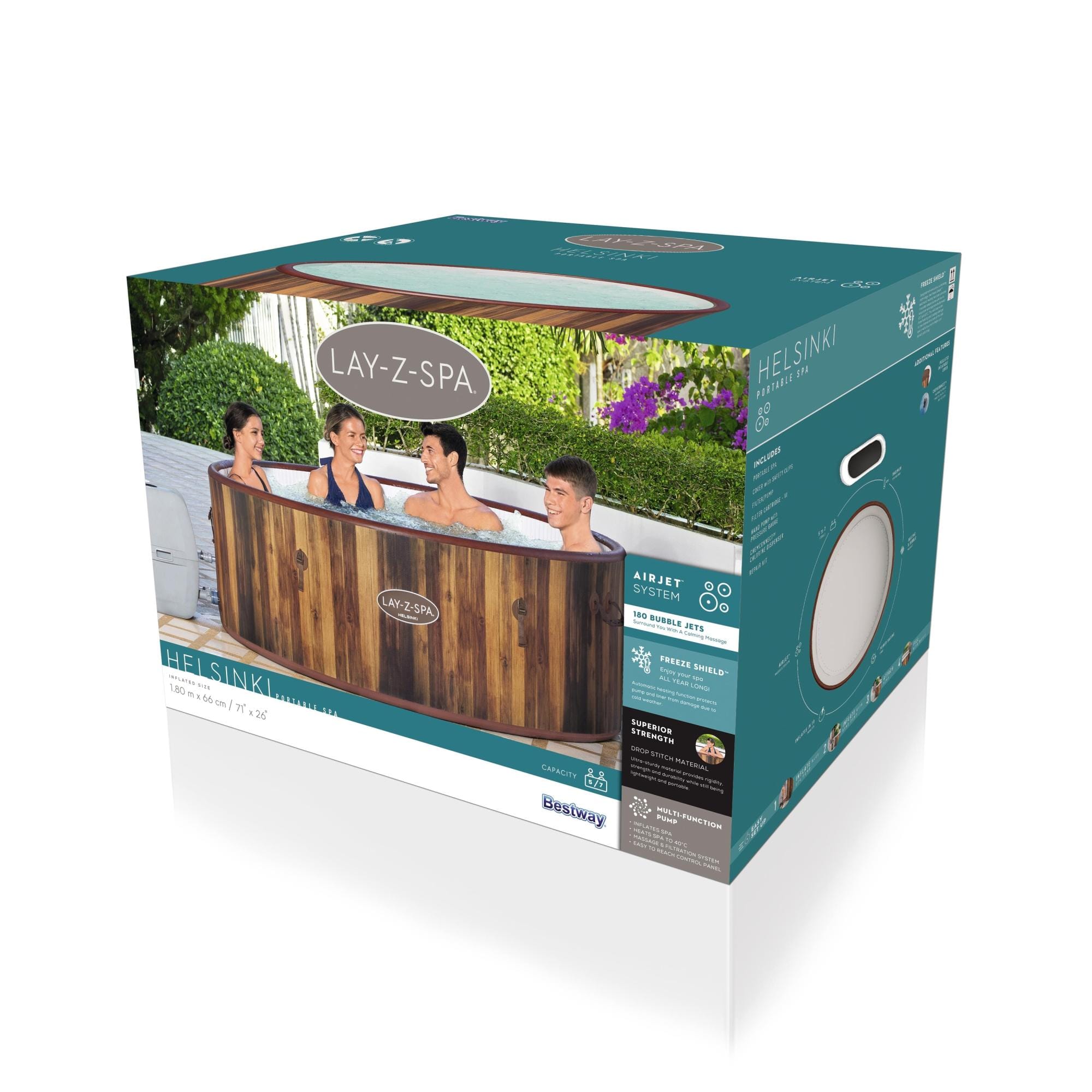 Idromassaggi gonfiabili Lay-Z-Spa Idromassaggio gonfiabile Lay-Z-Spa Helsinki AirJet 5-7 persone con app Bestway 10