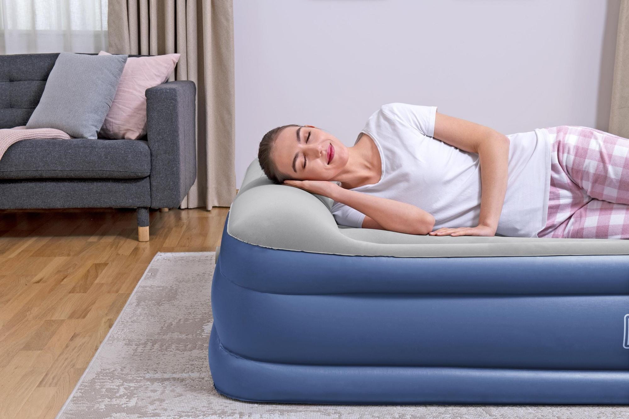Materassi gonfiabili Materasso gonfiabile matrimoniale in Tritech da 203x152x46 cm Bestway 13