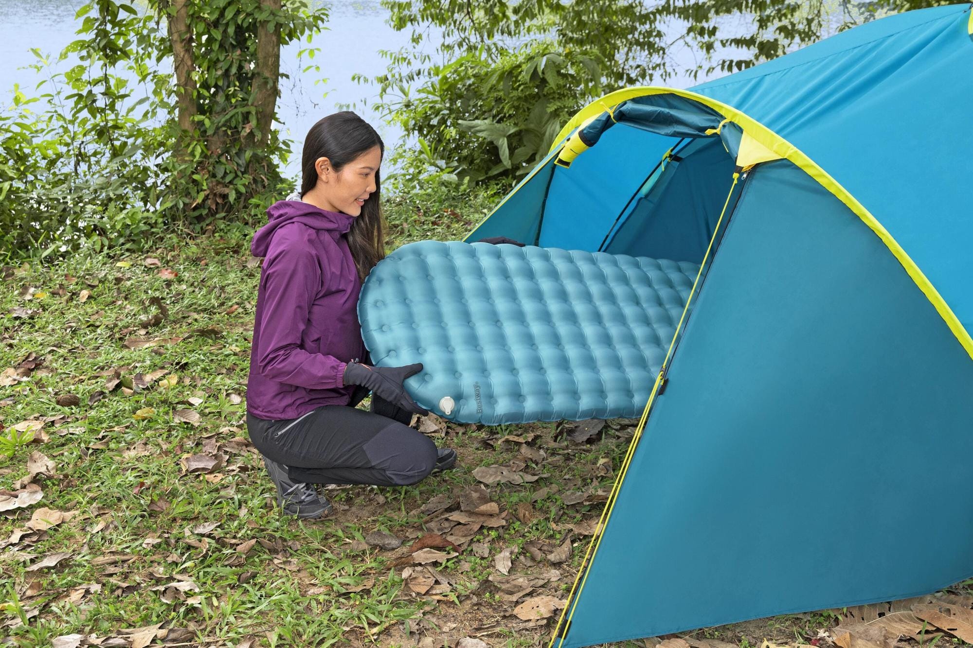 Materassi gonfiabili Materassino a mummia AlpineLite per campeggio da 183x51x7.5 cm Bestway 4