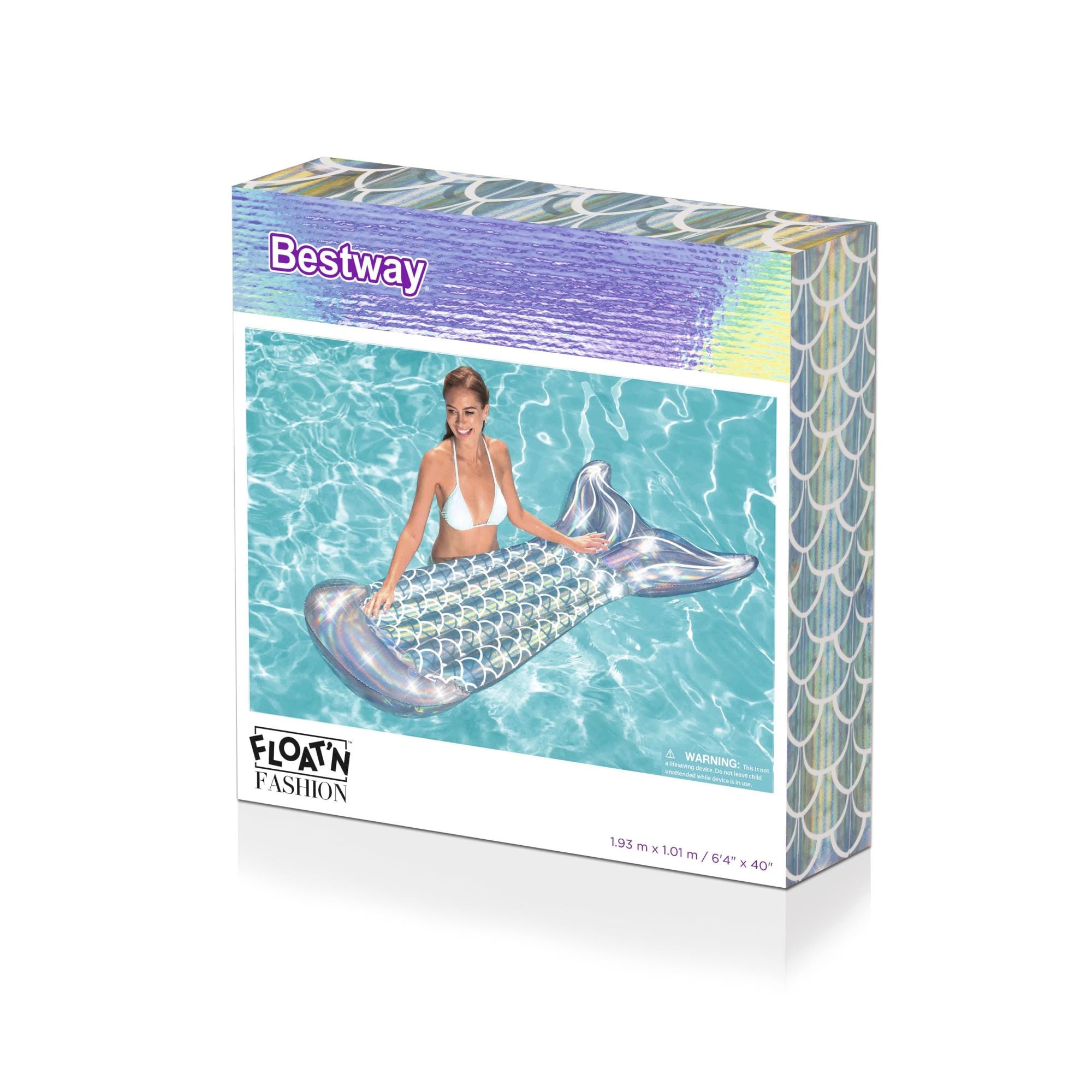 Gonfiabili mare per adulti Materassino gonfiabile Sirena iridescente Bestway 7
