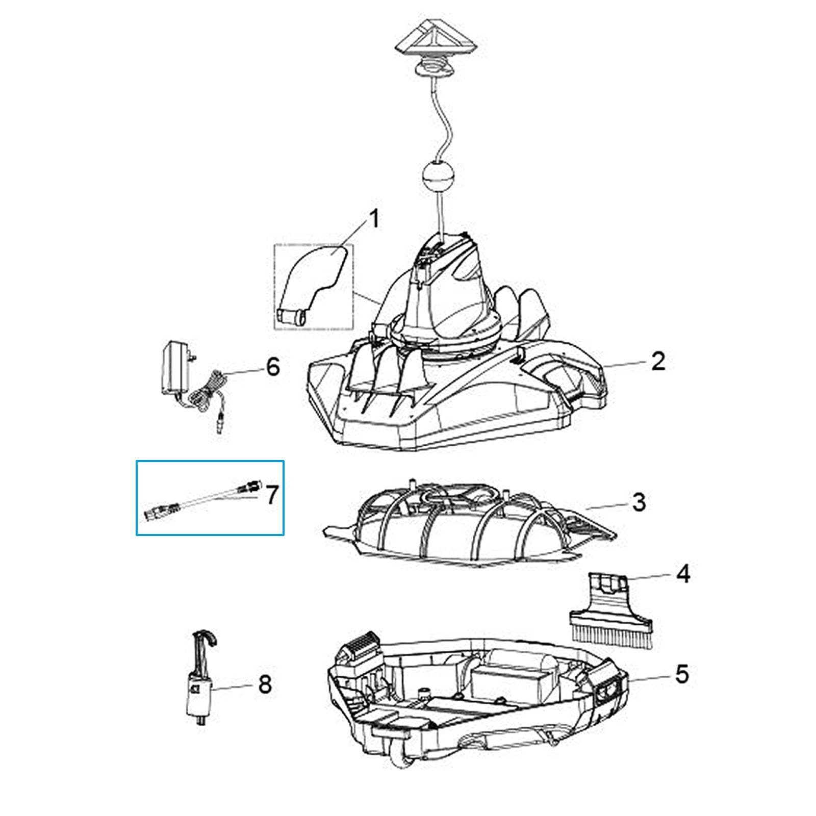 Accessori Piscine e Spa Cavo di alimentazione di ricarica per robot pulitore Aquatronix Bestway 5