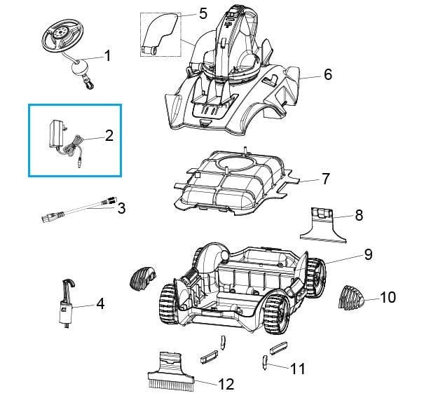 Accessori Piscine e Spa Trasformatore per robot pulitore Aquatronix Bestway 3