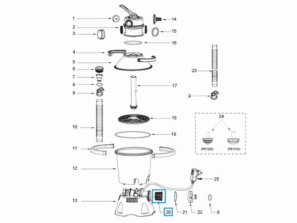 Ricambi Piscine e Spa Prefiltro per filtri a sabbia Bestway 4