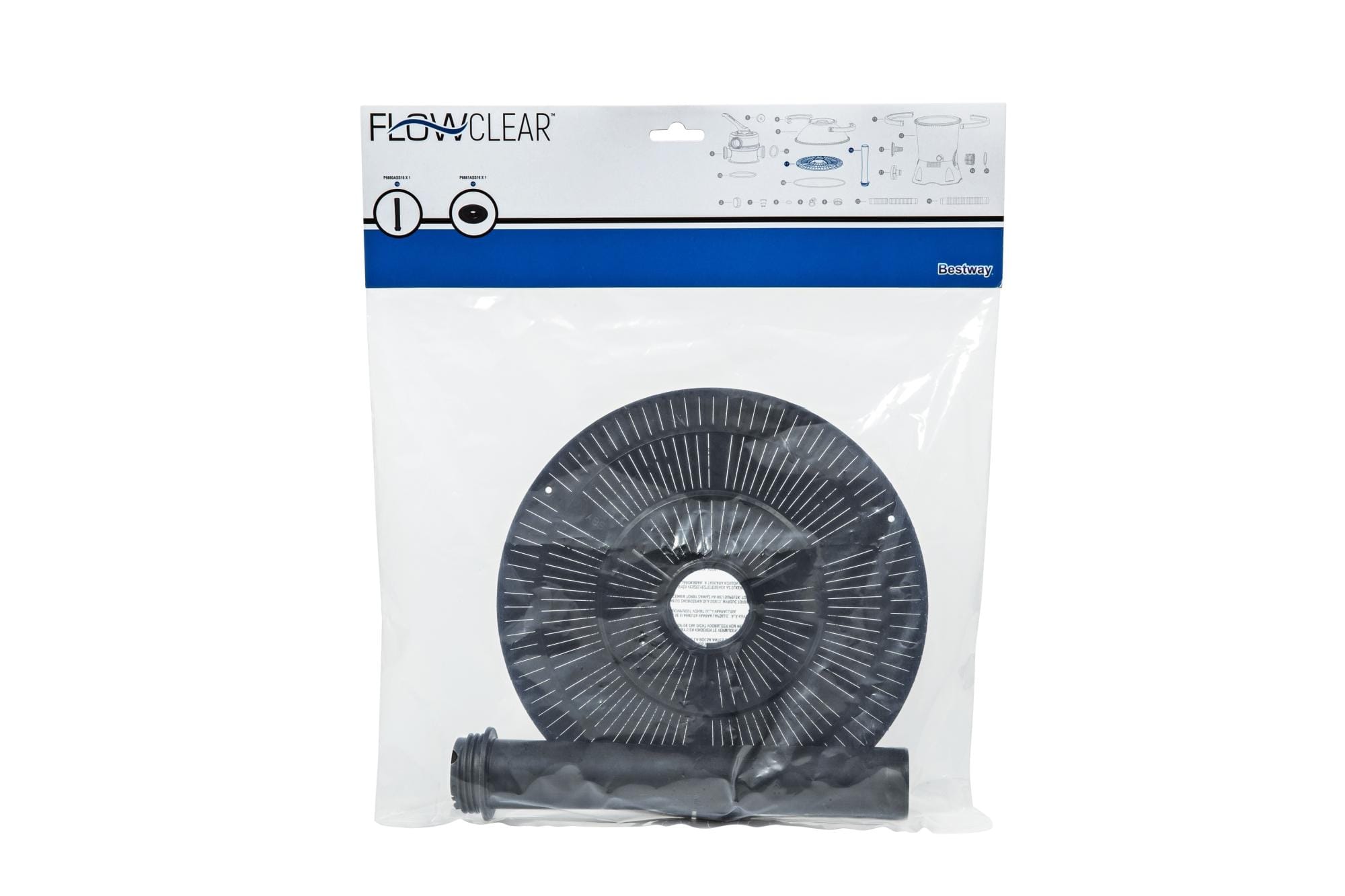 Ricambi Piscine e Spa Tubo centrale e filtro d'ingresso per filtro a sabbia da 2006 l/h Bestway 1