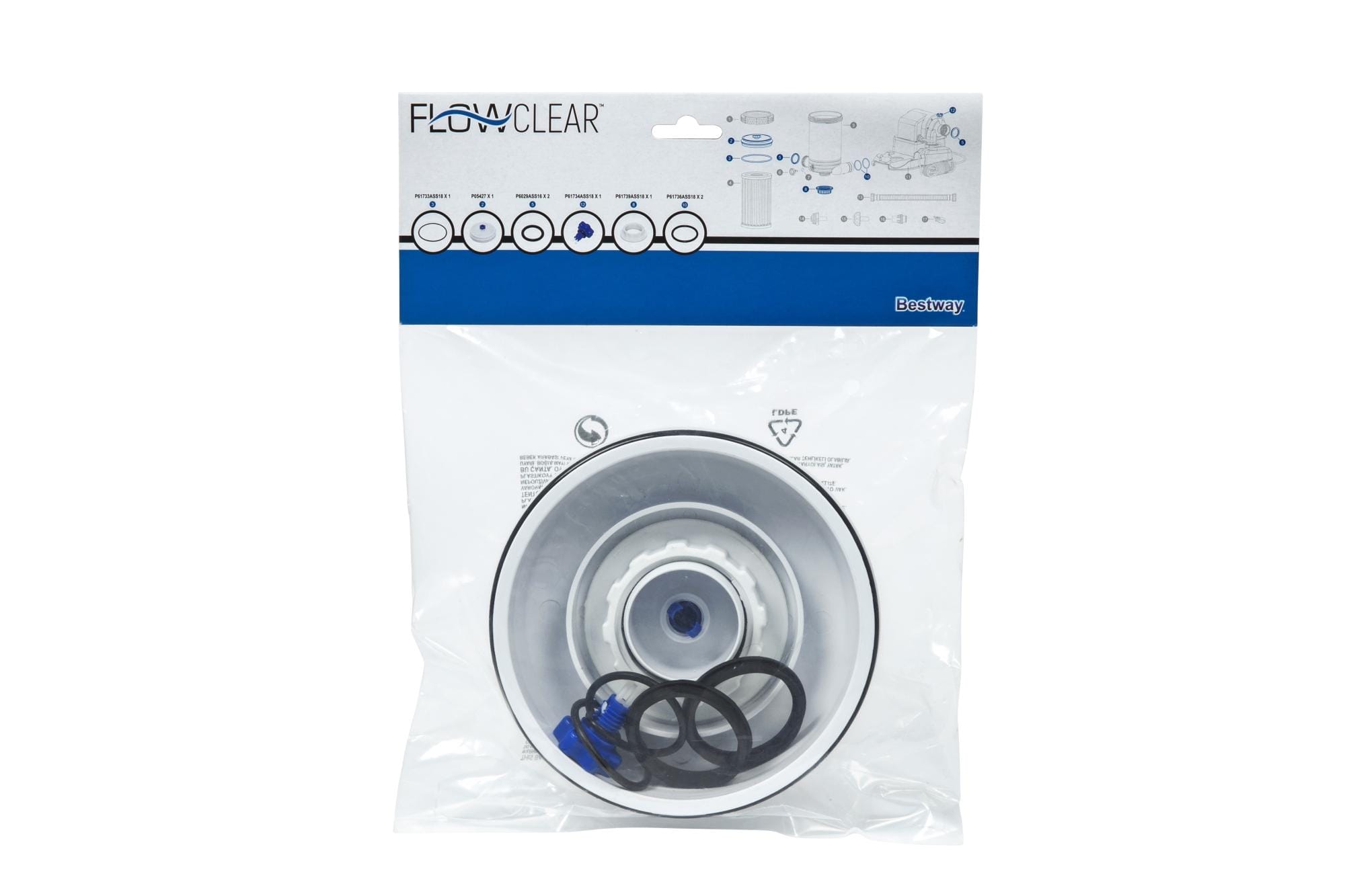 Ricambi Piscine e Spa Kit di guarnizioni e coperture per le pompe di filtraggio da 9463 litri Bestway 1