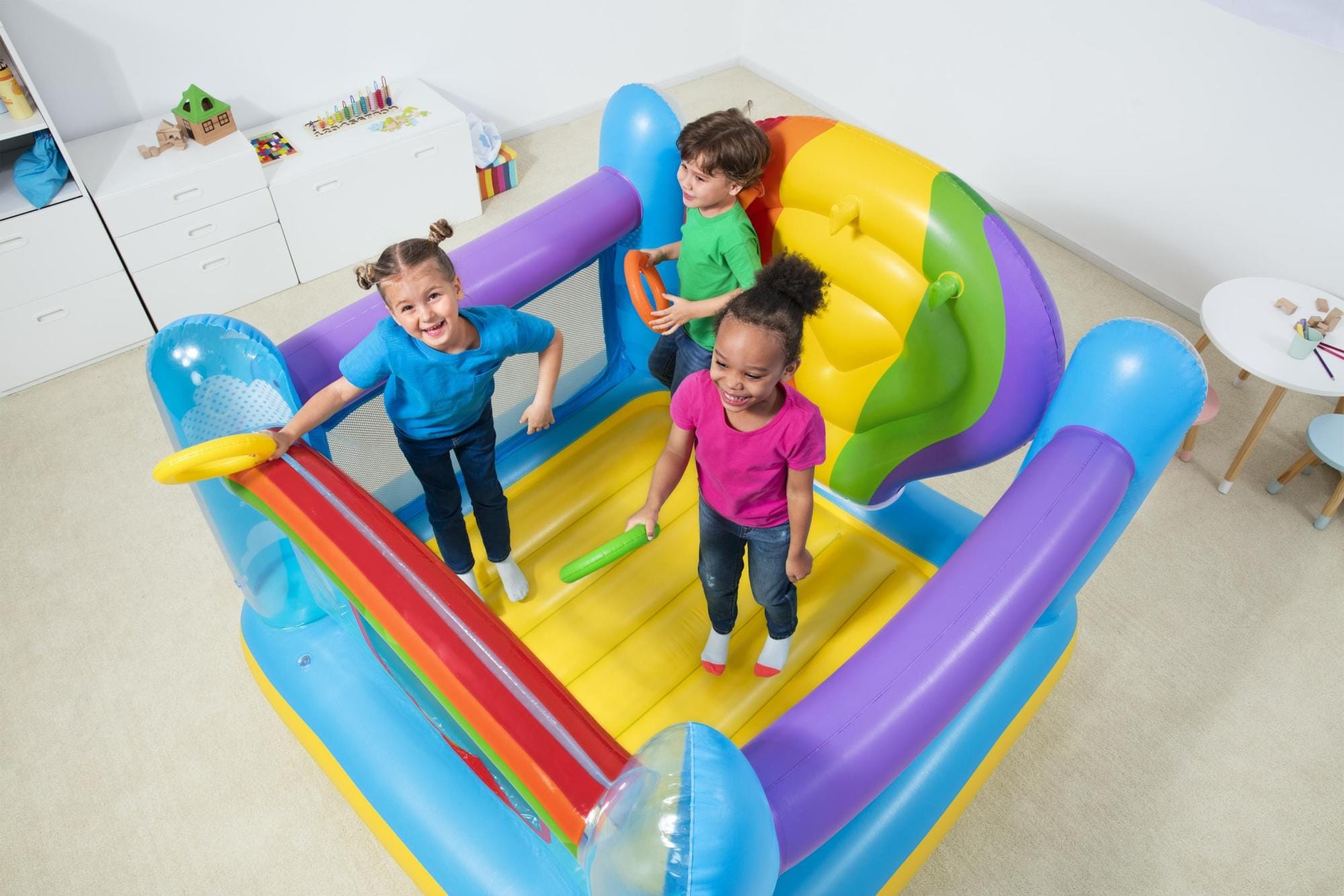 Giochi gonfiabili per bambini Castello gonfiabile con mongolfiera Bestway 7