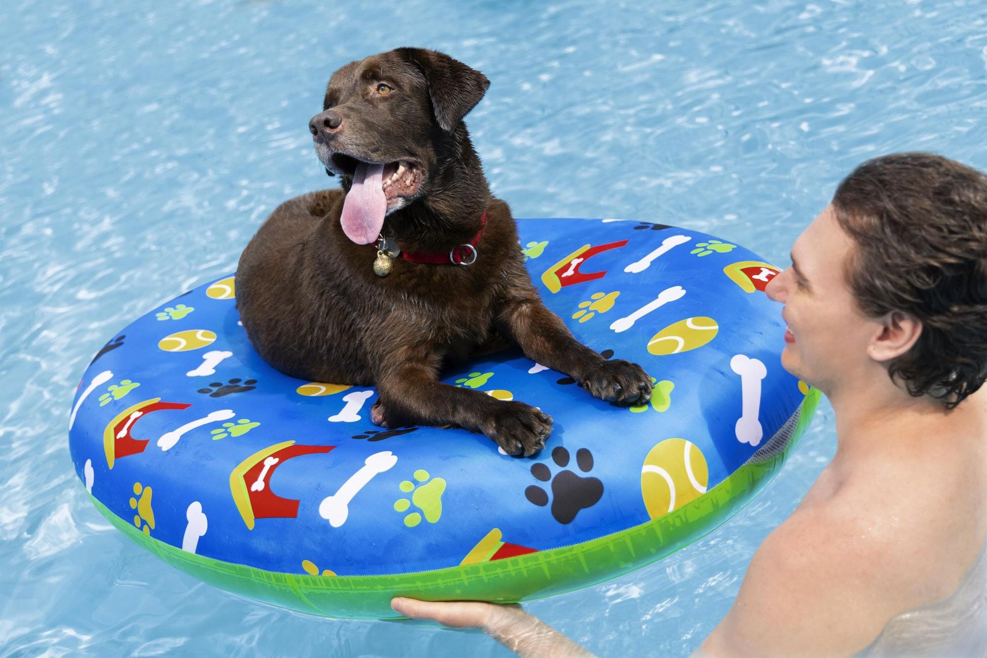 Giochi d'acqua per cani Materassino gonfiabile per cani Fetchin' Fun Bestway 5