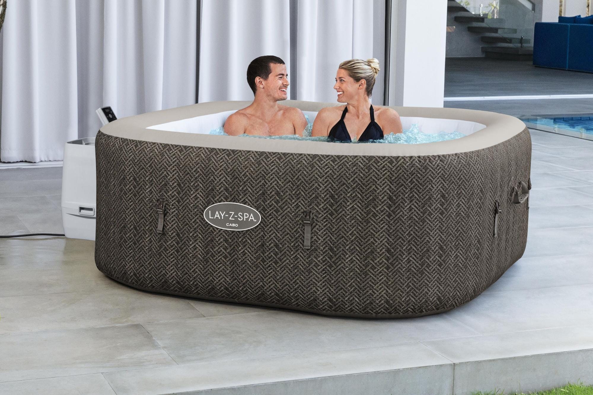 Idromassaggi gonfiabili Lay-Z-Spa Idromassaggio gonfiabile Lay-Z-Spa Cabo HydroJet 4-6 persone con app Bestway 1