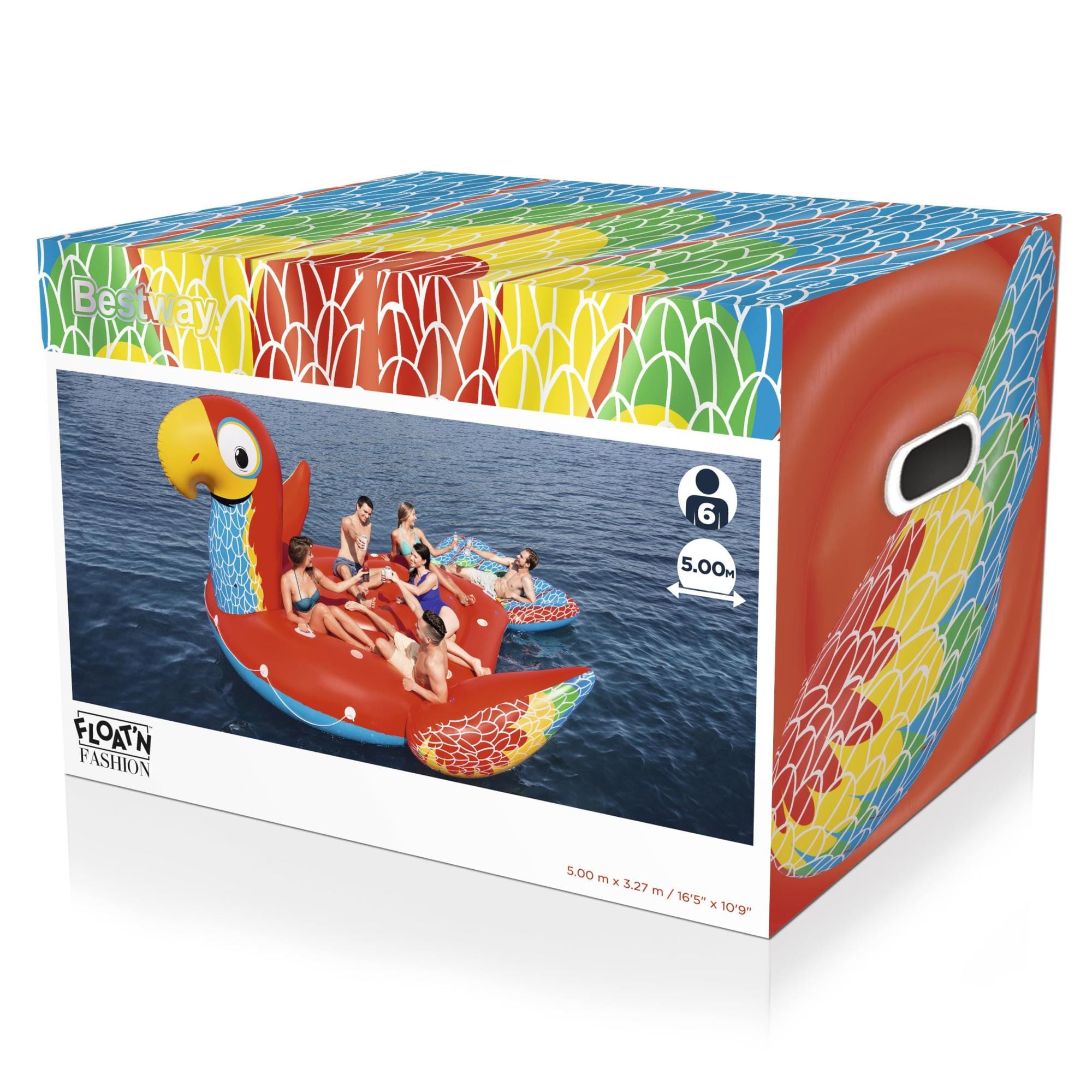 Gonfiabili mare per adulti Isola gonfiabile a forma di pappagallo Bestway 10