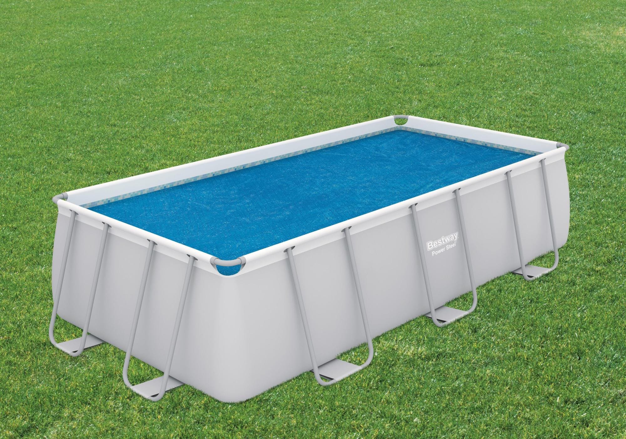 Coperture e Tappetini Copertura solare per piscina da 404X201X100 e 412X201X122 cm Bestway 1