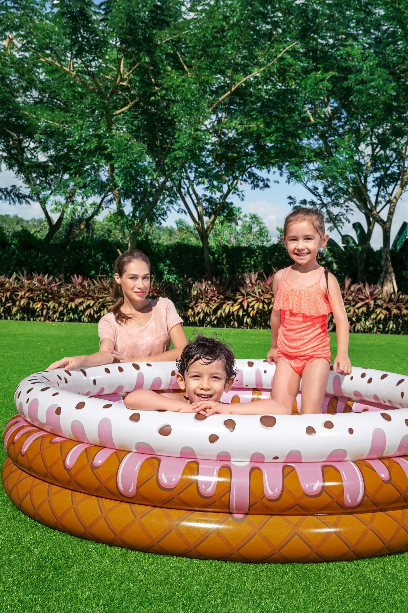 Giochi gonfiabili per bambini Piscinetta gonfiabile Sundae Funday da 160x 38 cm Bestway 1