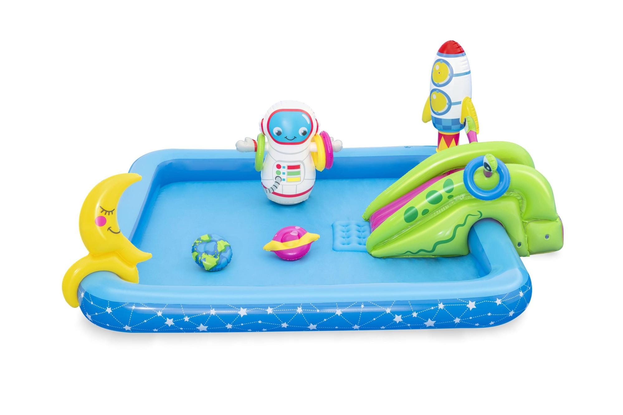 Giochi gonfiabili per bambini Playcenter gonfiabile Piccoli Astronauti con scivolo Bestway 11