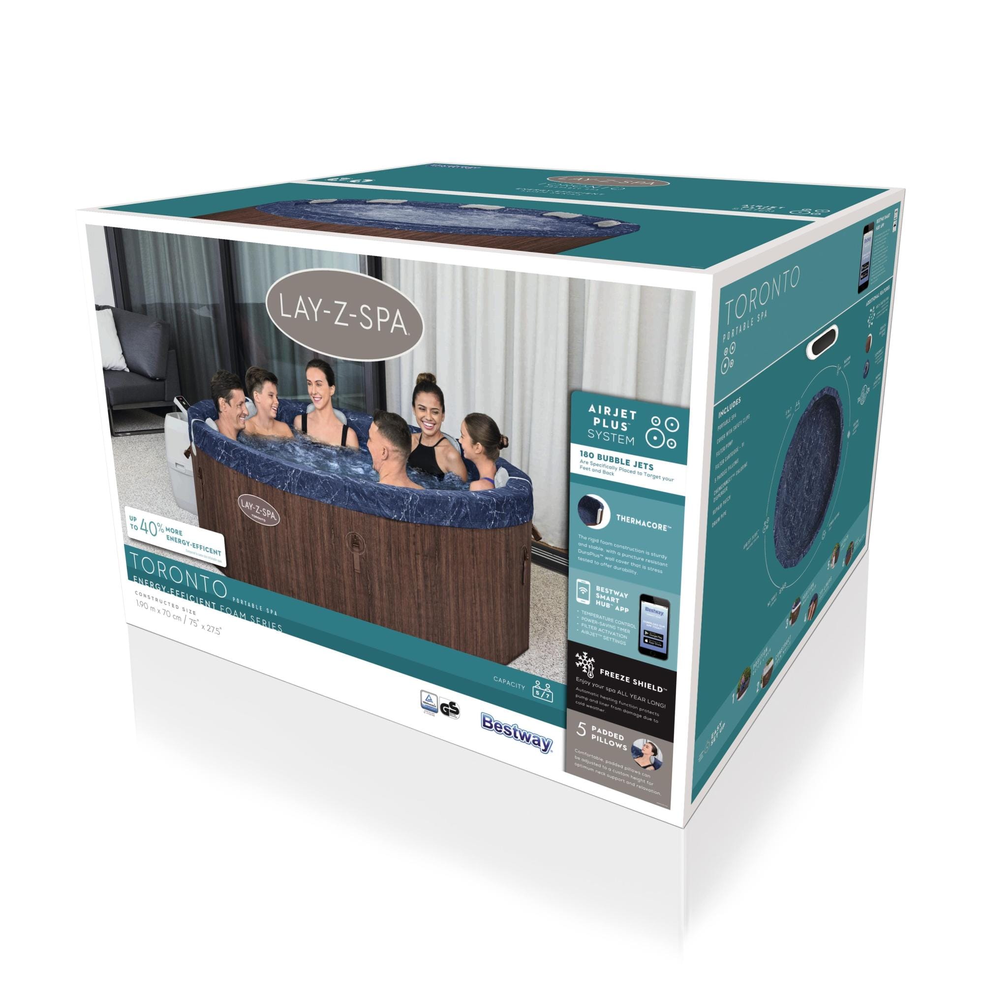 Idromassaggi gonfiabili Lay-Z-Spa Idromassaggio Lay-Z-Spa Toronto AirJet Plus 5-7 persone Bestway 10