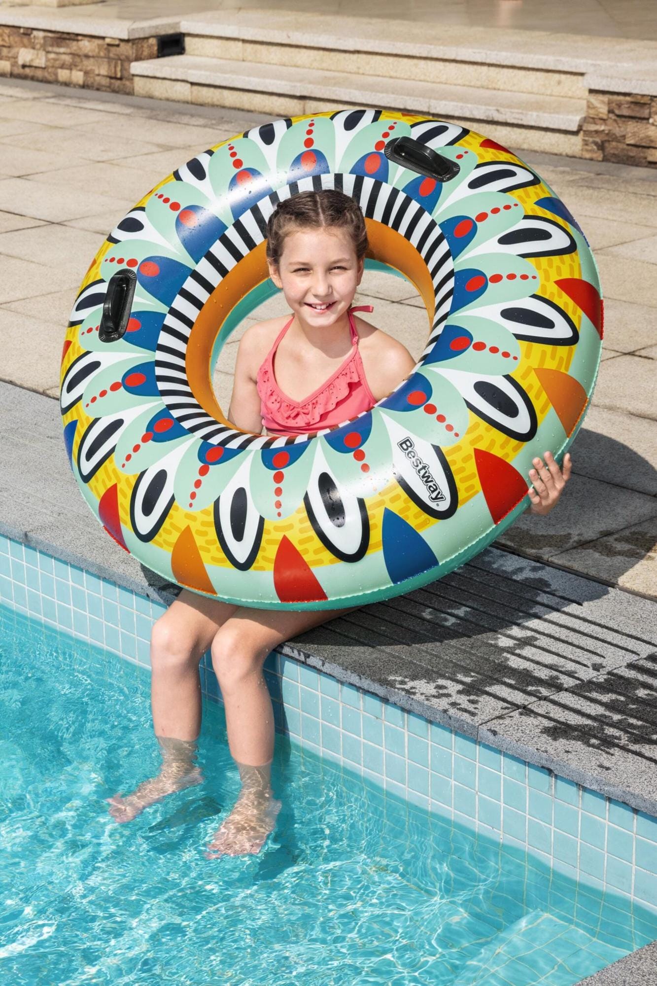 Gonfiabili mare per adulti Ciambella gonfiabile Flirty Fiesta Bestway 7