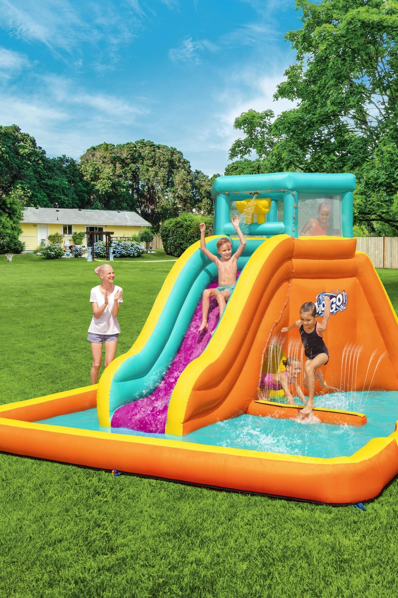 Giochi gonfiabili per bambini Parco acquatico gonfiabile Tidal Tower Bestway 1