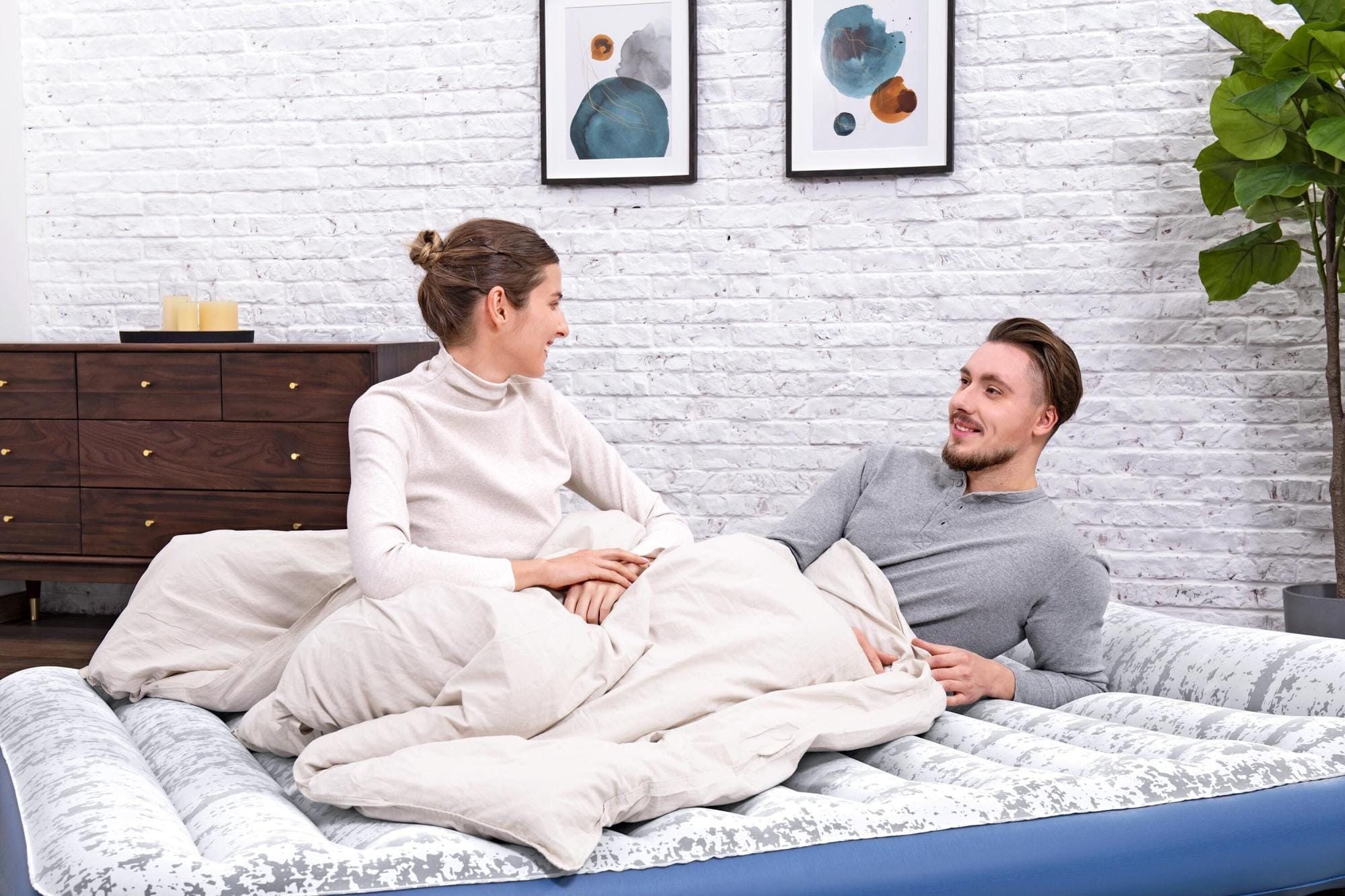 Materassi gonfiabili Materasso gonfiabile matrimoniale da 203x152x30 cm Bestway 5
