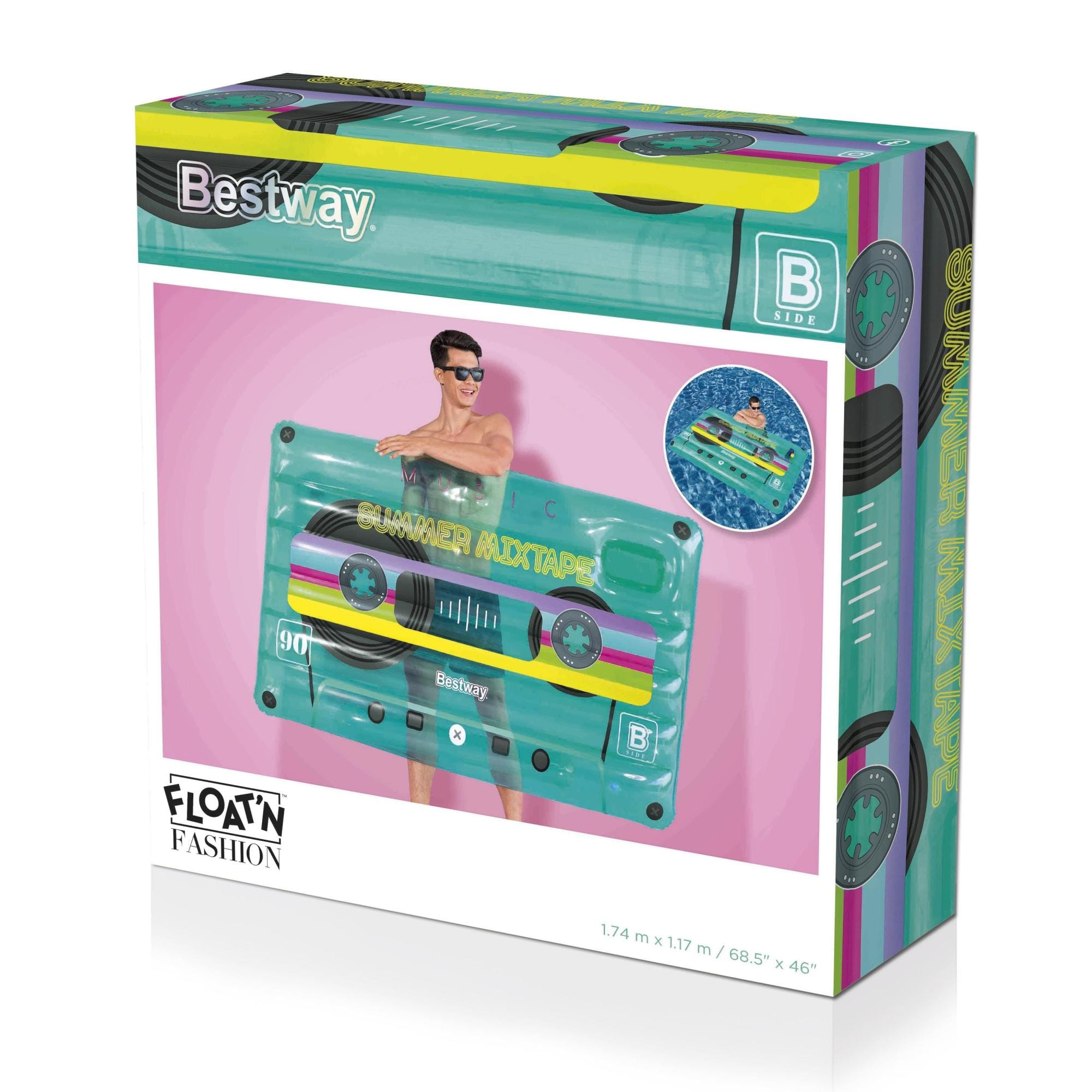Gonfiabili mare per adulti Materassino gonfiabile Musicassetta Retrò Bestway 10