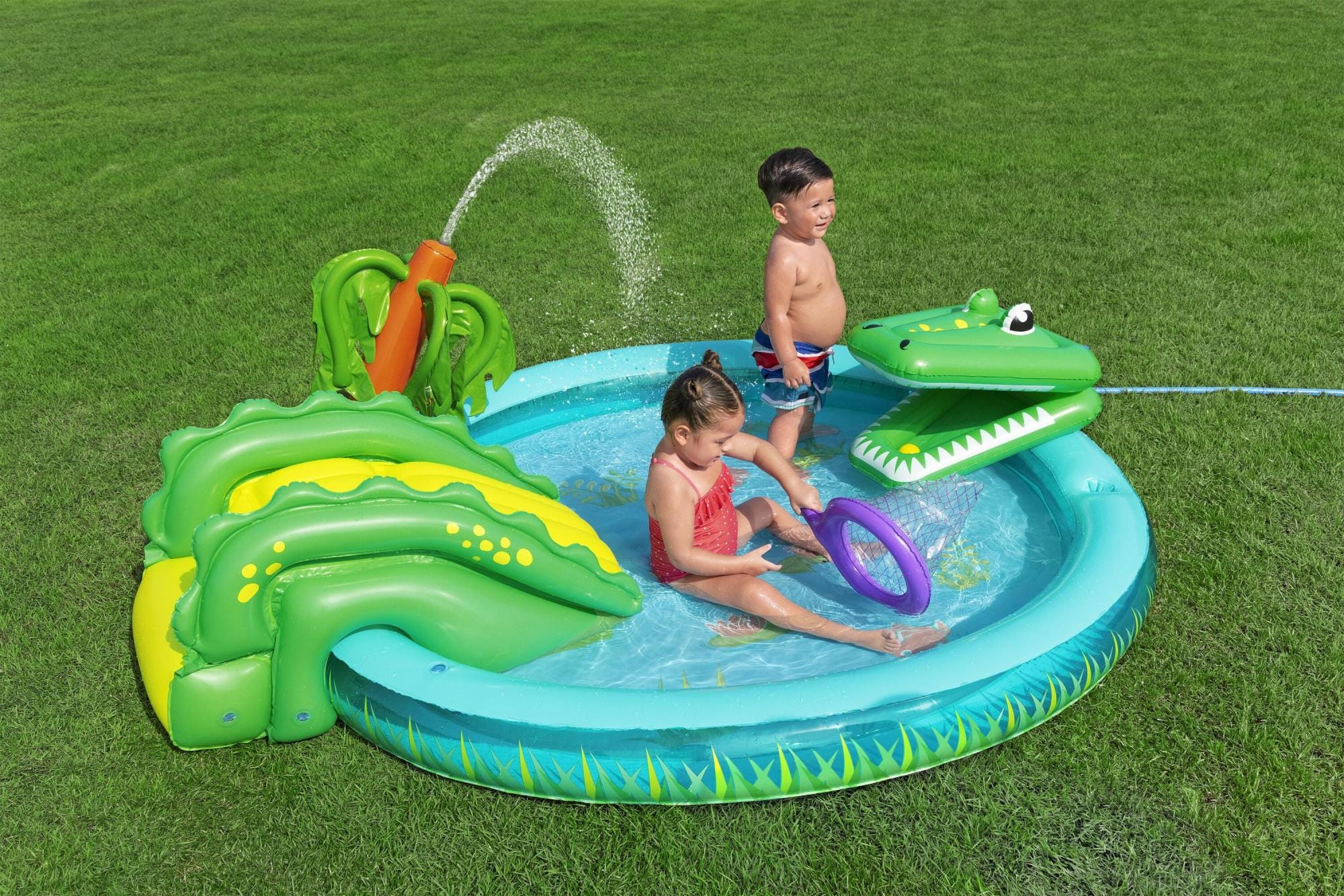 Giochi gonfiabili per bambini Playcenter gonfiabile Crocodile Cove per bambini Bestway 4
