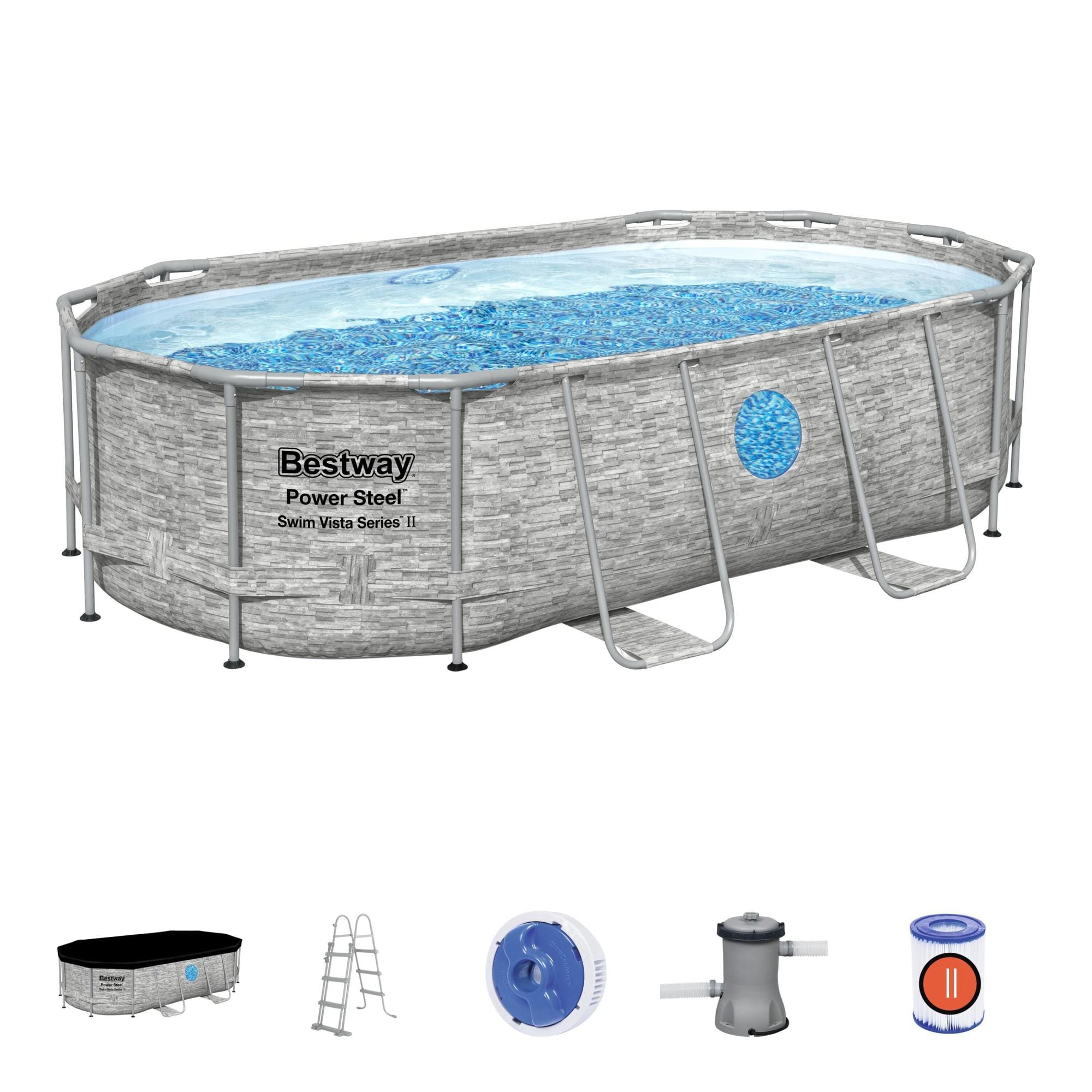 Piscine fuori terra Set piscina fuori terra Power Steel Swim Vista da 427x250x100 cm Bestway 1