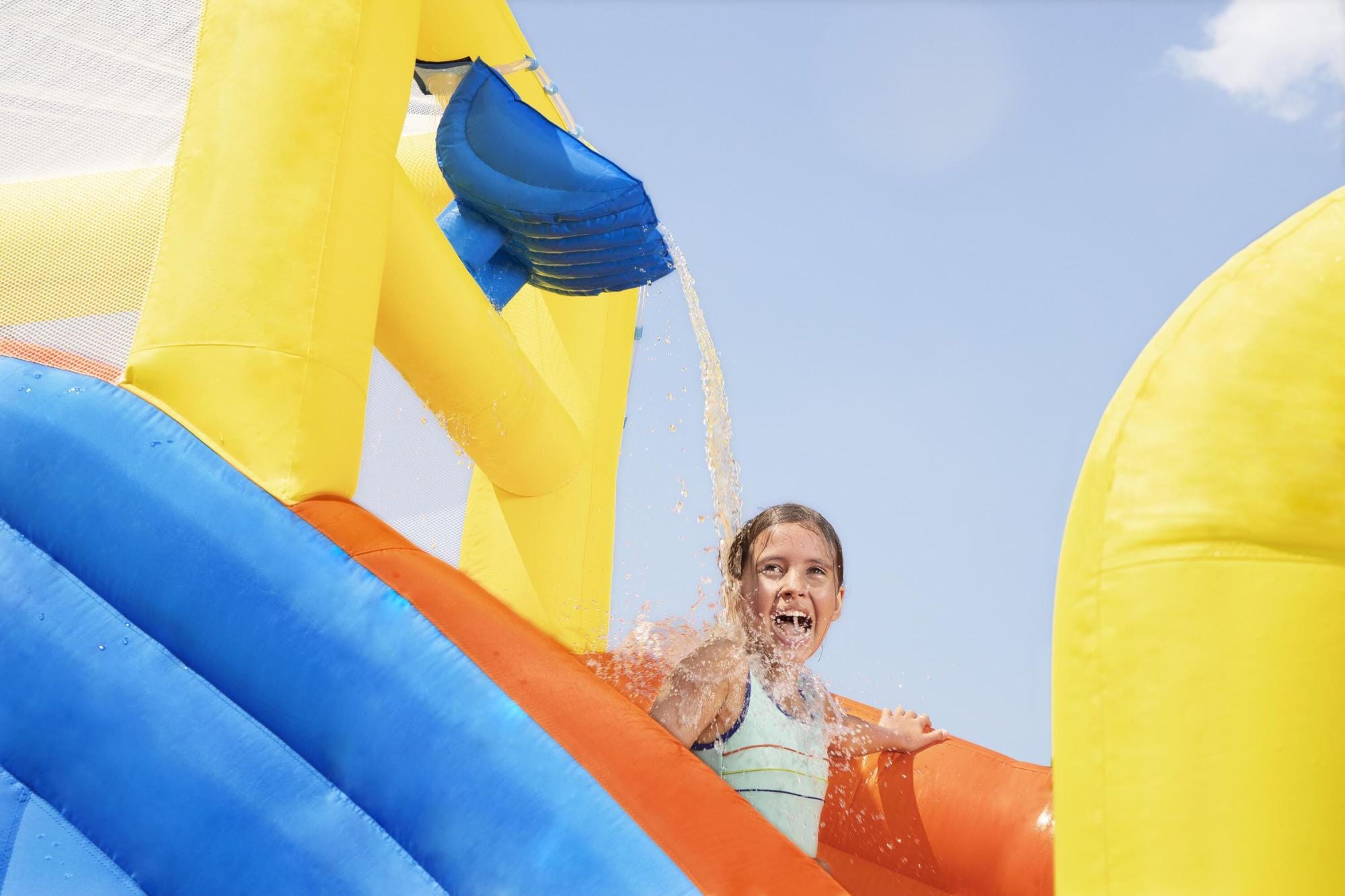 Giochi gonfiabili per bambini Parco acquatico gonfiabile Super Speedway Bestway 3