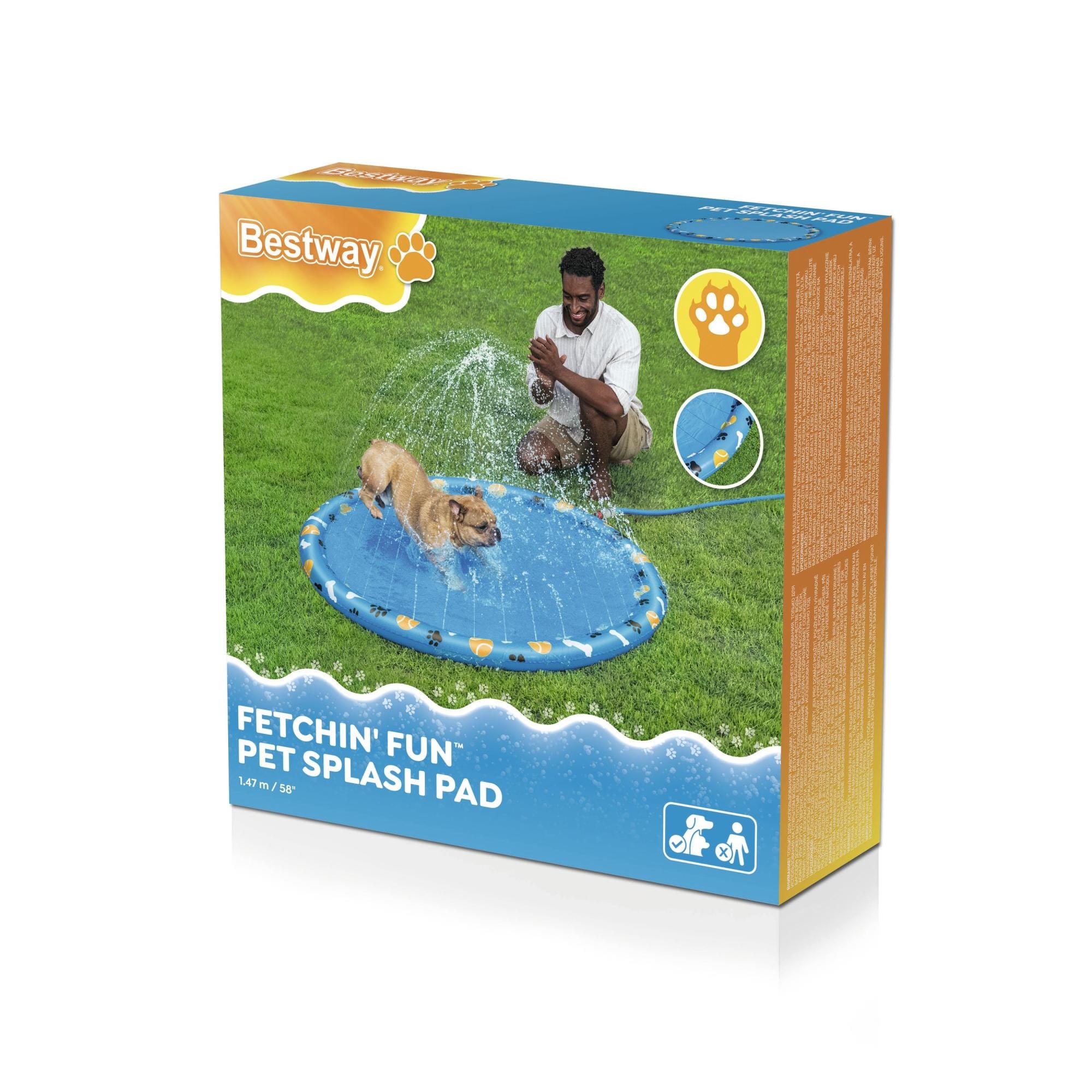 Giochi d'acqua per cani Tappetino refrigerante per cani Fetchin' Fun Bestway 7