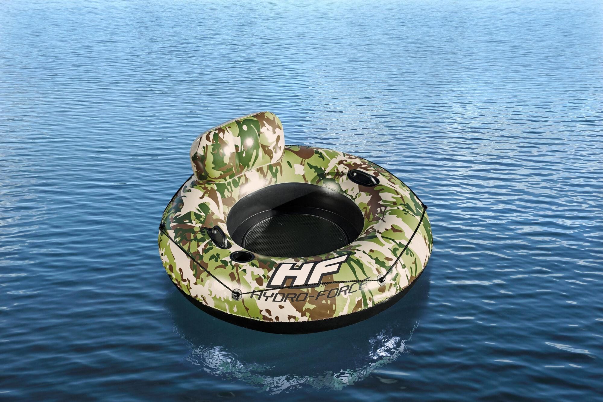 Gonfiabili mare per adulti Ciambella gonfiabile con schienale Camo Bestway 5