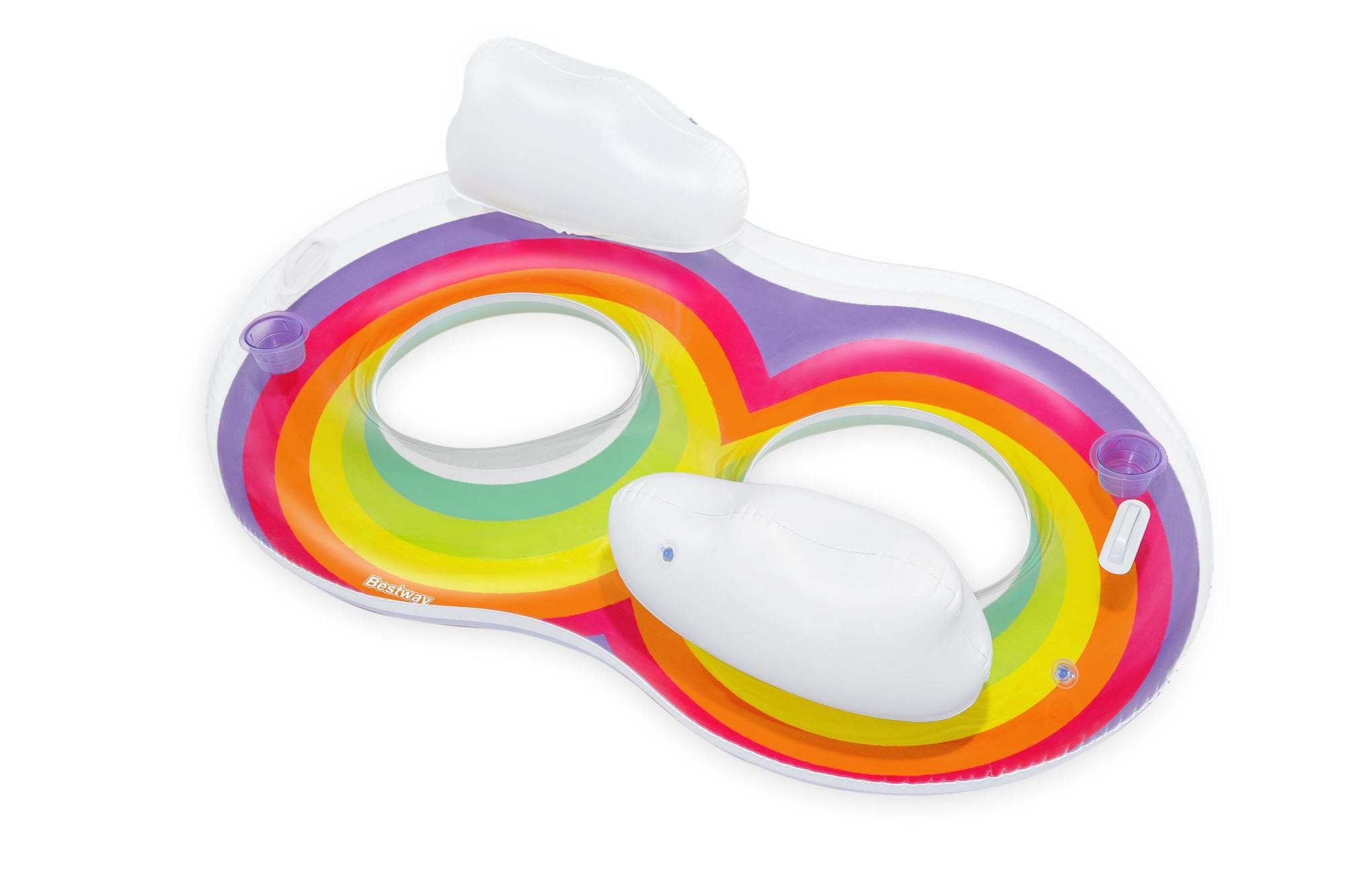 Gonfiabili mare per adulti Ciambella gonfiabile a due posti Rainbow Dreams Bestway 5