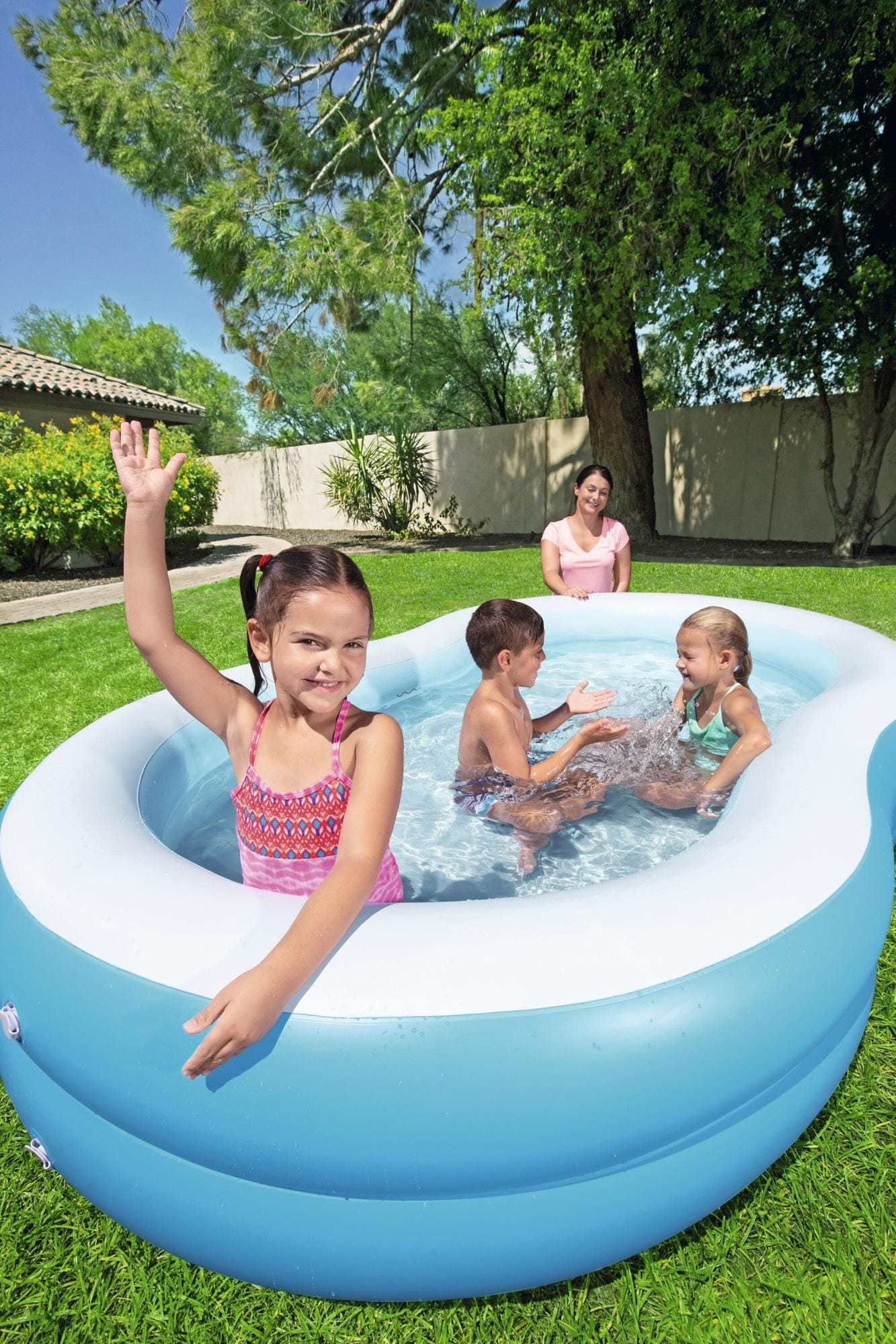 Giochi gonfiabili per bambini Piscina gonfiabile gioco Lago da 262x157x46 cm Bestway 1