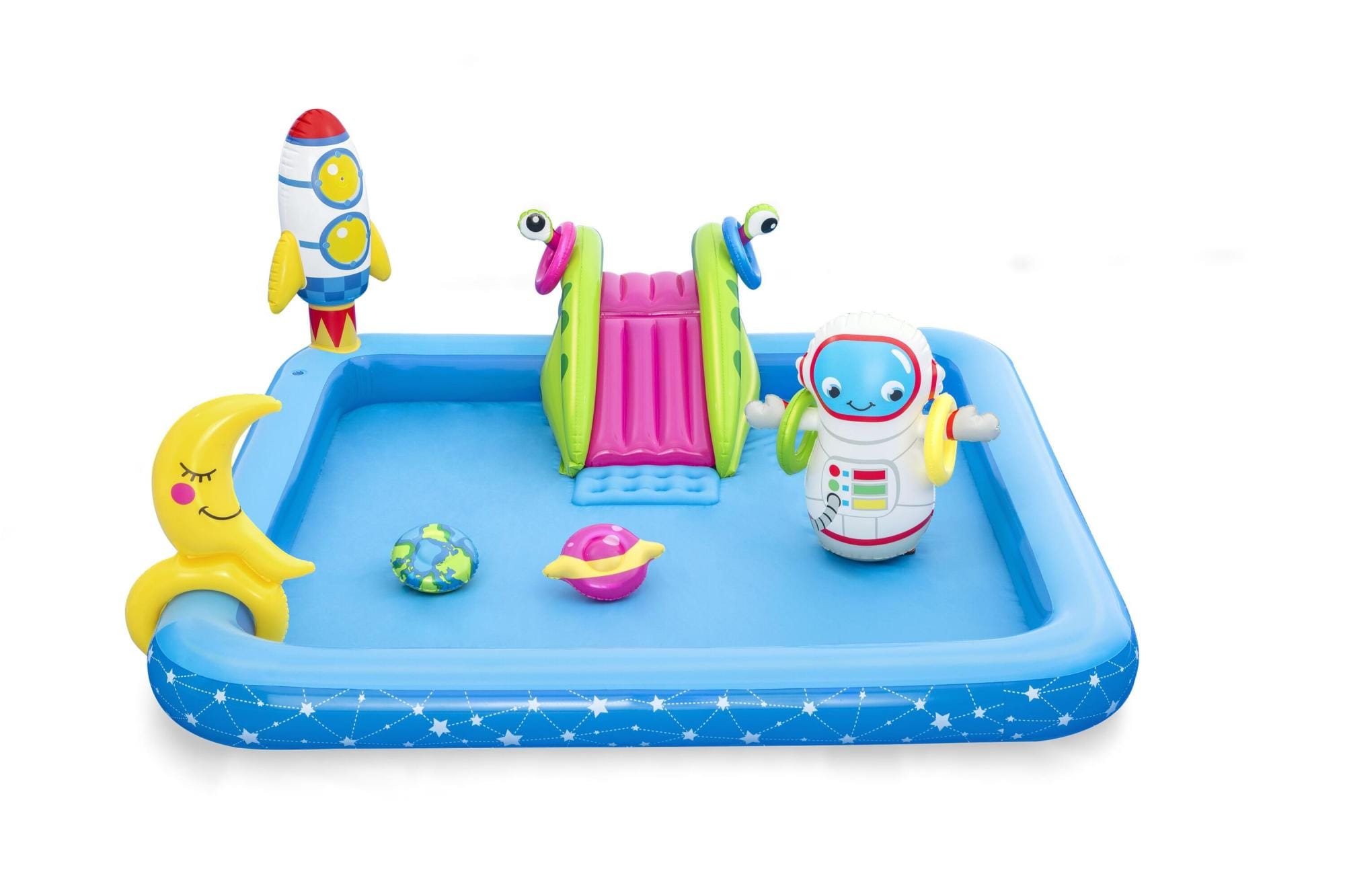 Giochi gonfiabili per bambini Playcenter gonfiabile Piccoli Astronauti con scivolo Bestway 7