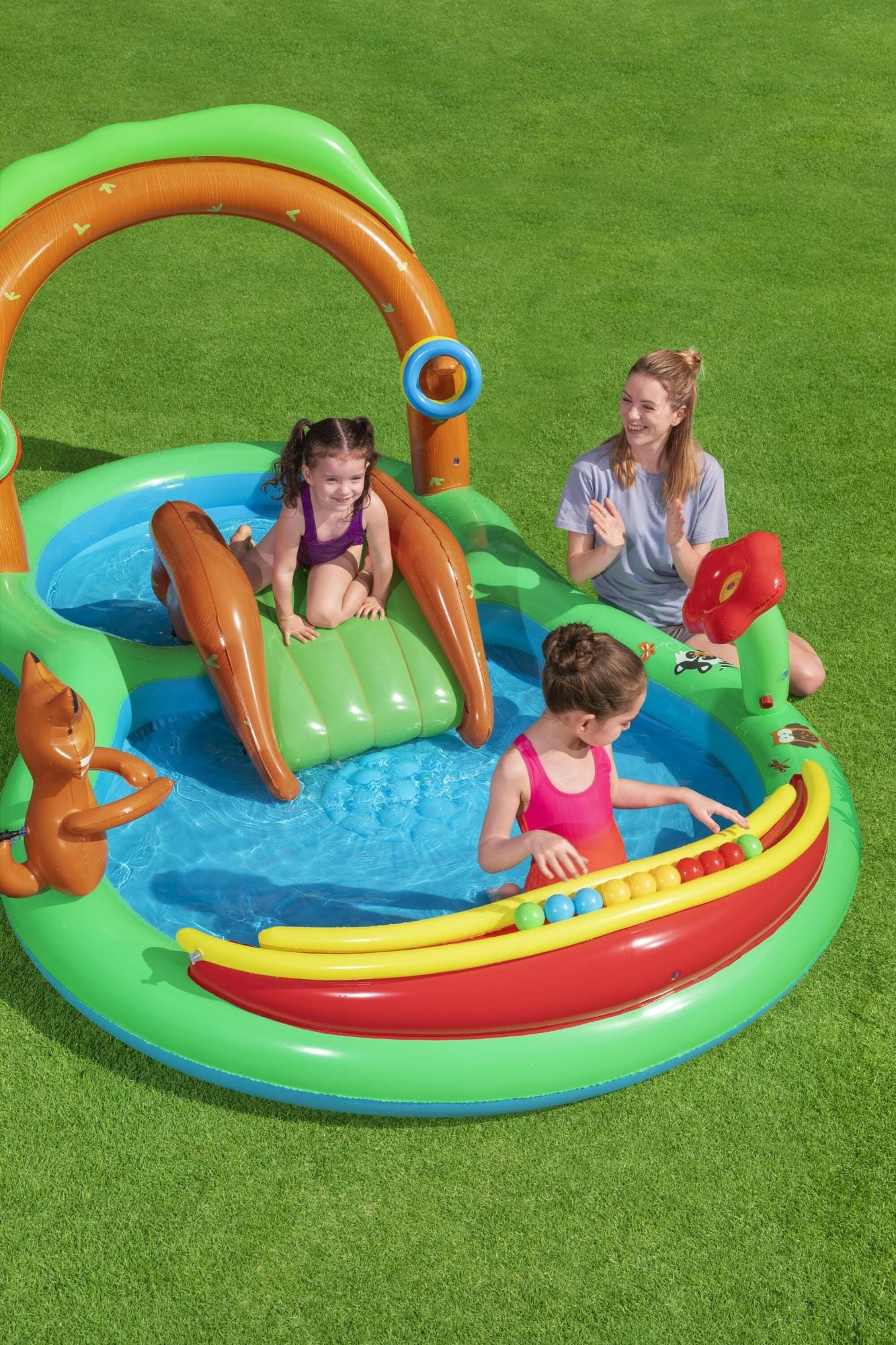Giochi gonfiabili per bambini Playcenter gonfiabile Friendly Woods Bestway 3