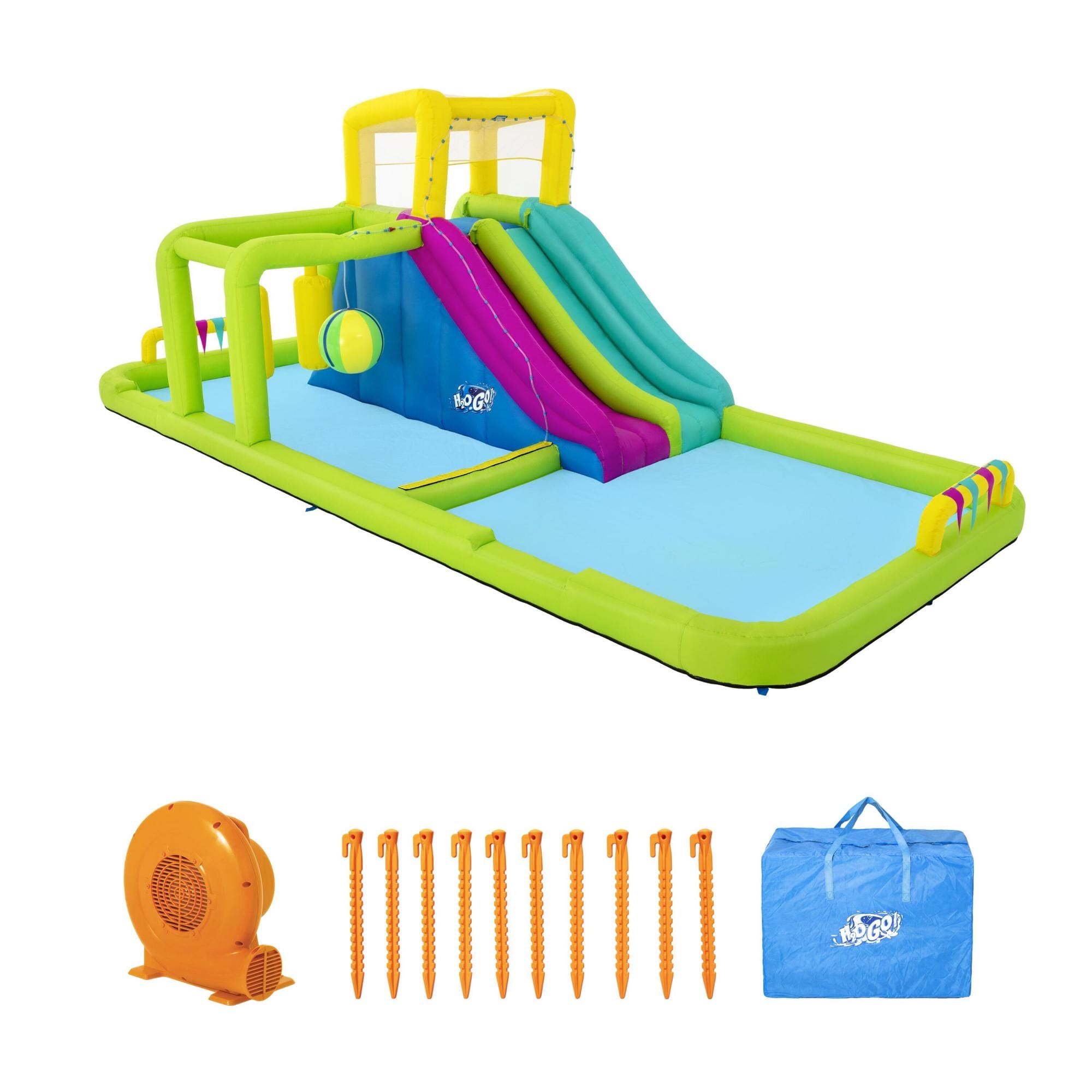 Giochi gonfiabili per bambini Parco acquatico gonfiabile Splash Course Bestway 10