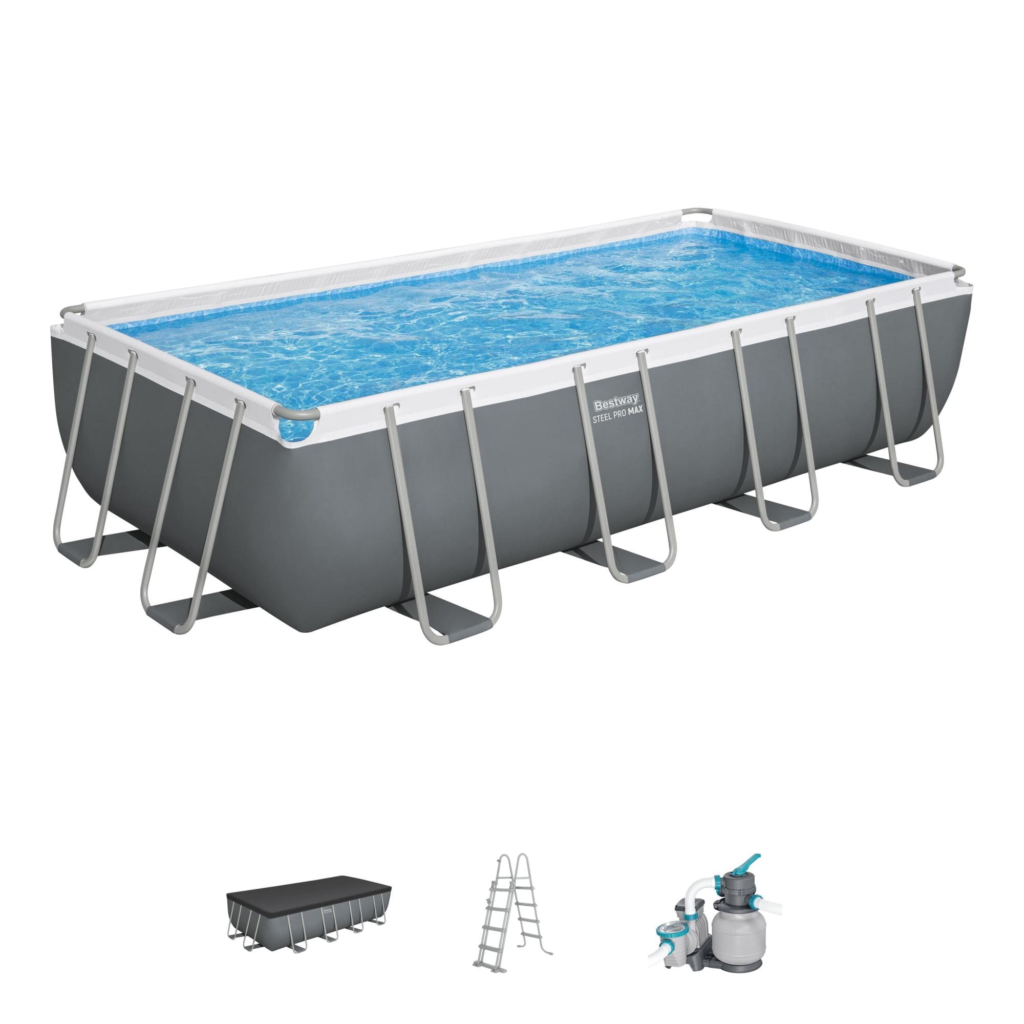 Piscine fuori terra Set piscina - 549X274X122 cm grigio scuro Bestway 1