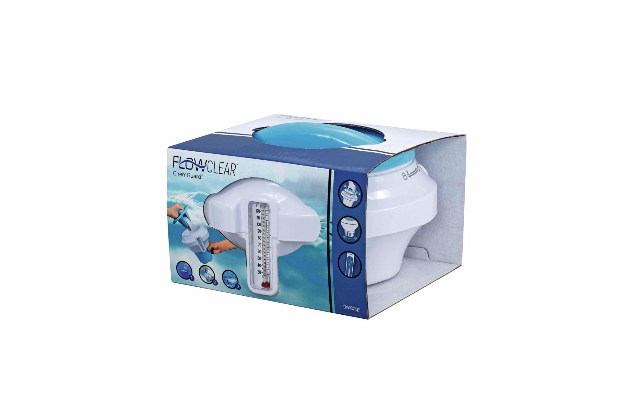 Trattamento chimico dell'acqua Dosatore per cloro galleggiante con guanto Chemguard Bestway 8