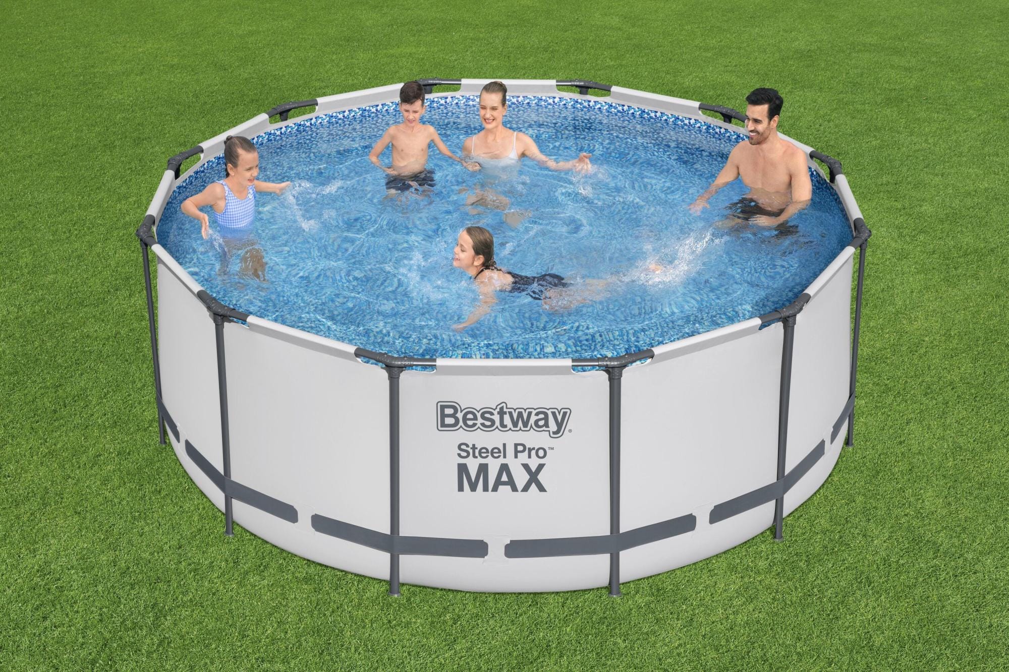 Piscine fuori terra Piscina solo struttura grigio chiaro - 366x122 cm Bestway 1