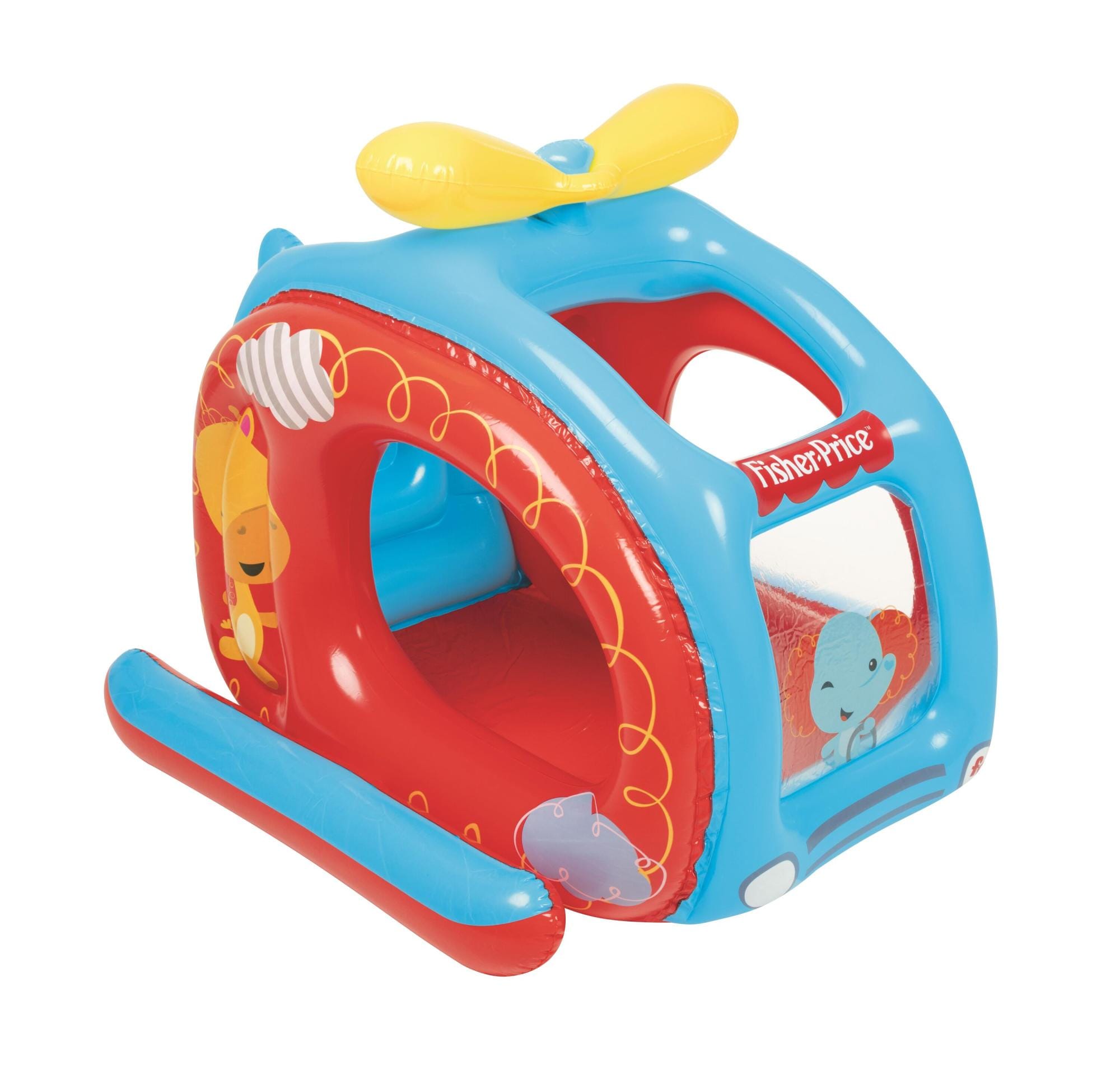 Giochi gonfiabili per bambini Playcenter gonfiabile Elicottero Fisher-Price con palline Bestway 4