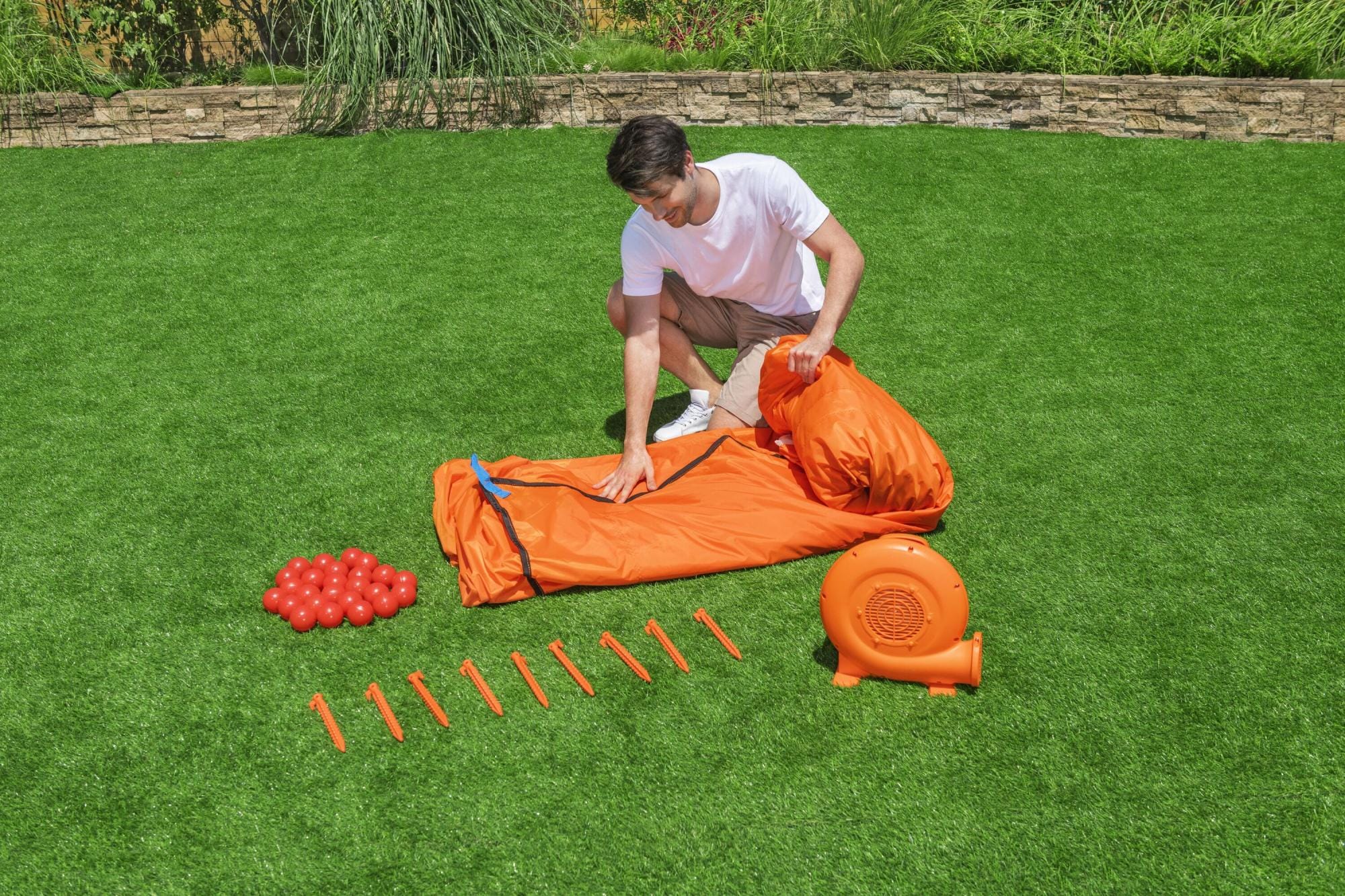 Giochi gonfiabili per bambini Castello gonfiabile Leap & Play Bestway 1
