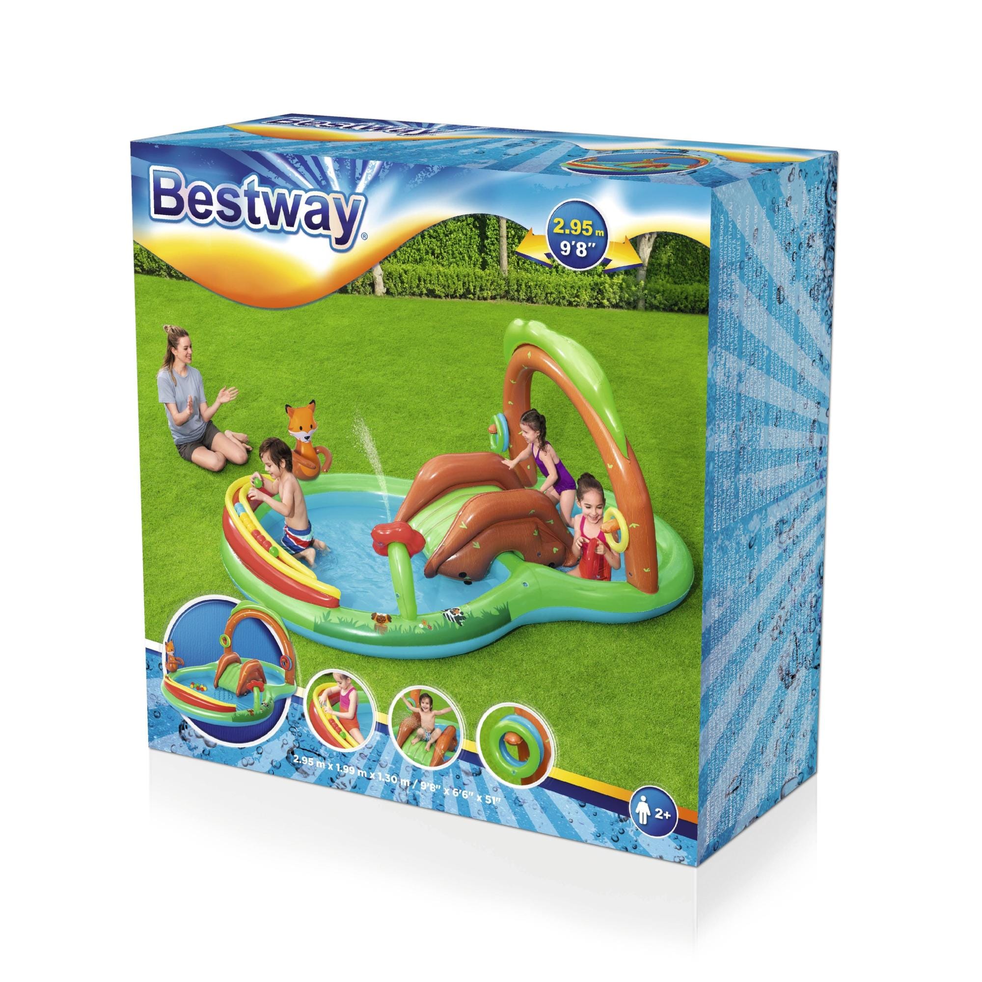 Giochi gonfiabili per bambini Playcenter gonfiabile Friendly Woods Bestway 7