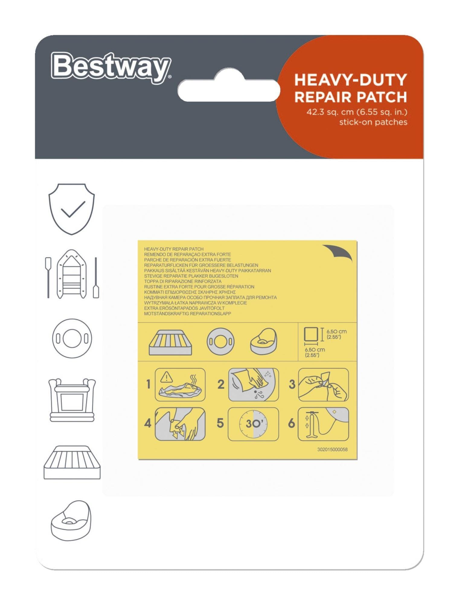 Accessori Piscine e Spa Toppa di riparazione rinforzata da 6,5x6,5 cm Bestway 3