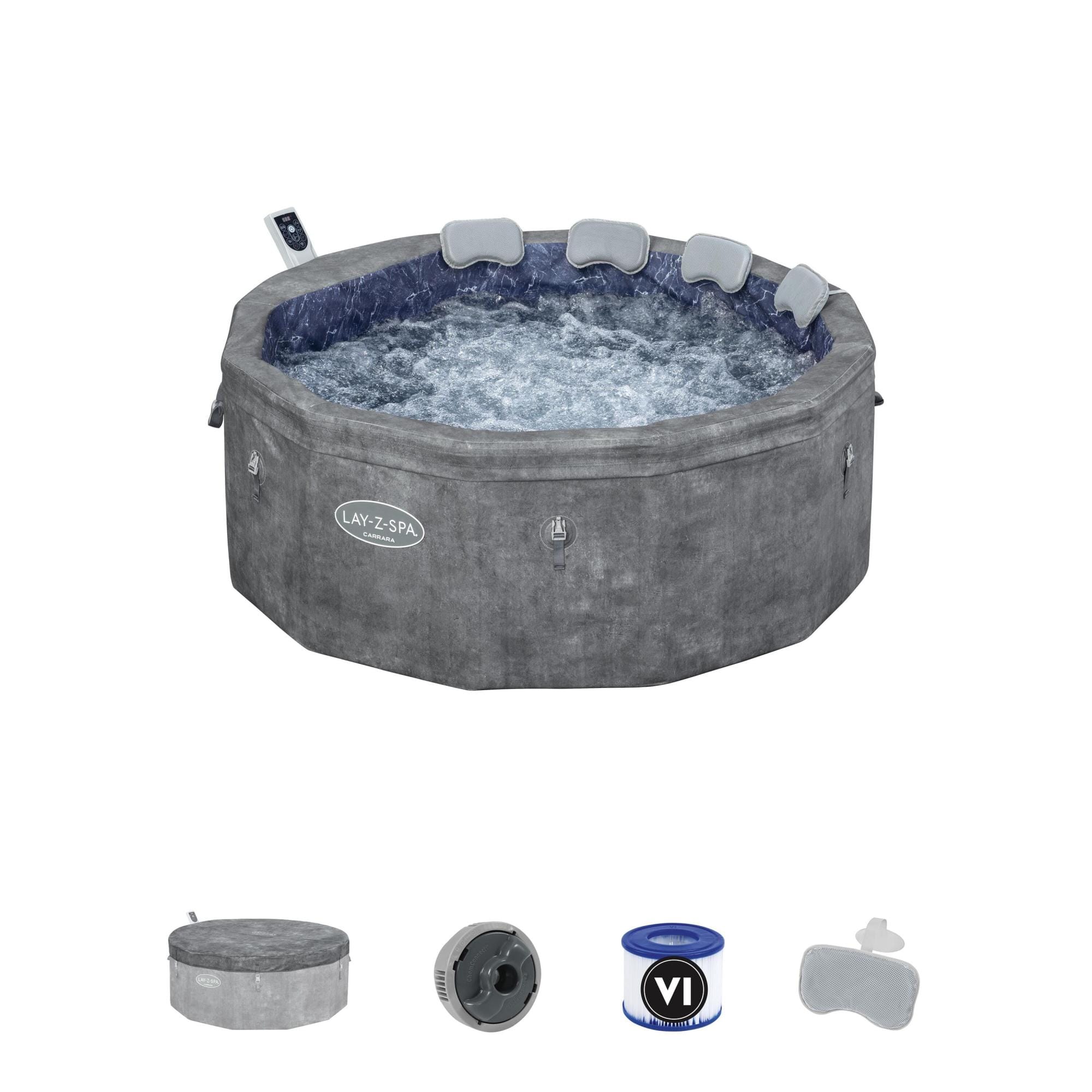 Idromassaggi gonfiabili Lay-Z-Spa Idromassaggio semirigido Lay-Z-Spa Carrara AirJet  4-6 persone Bestway 2