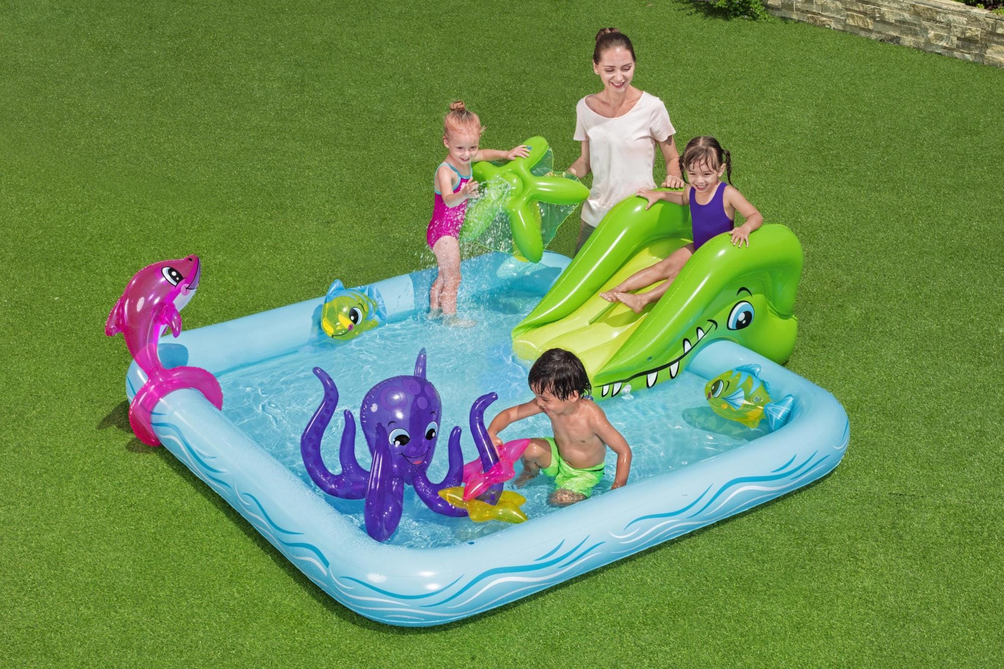Giochi gonfiabili per bambini Playcenter gonfiabile Acquario Fantastico Bestway 2