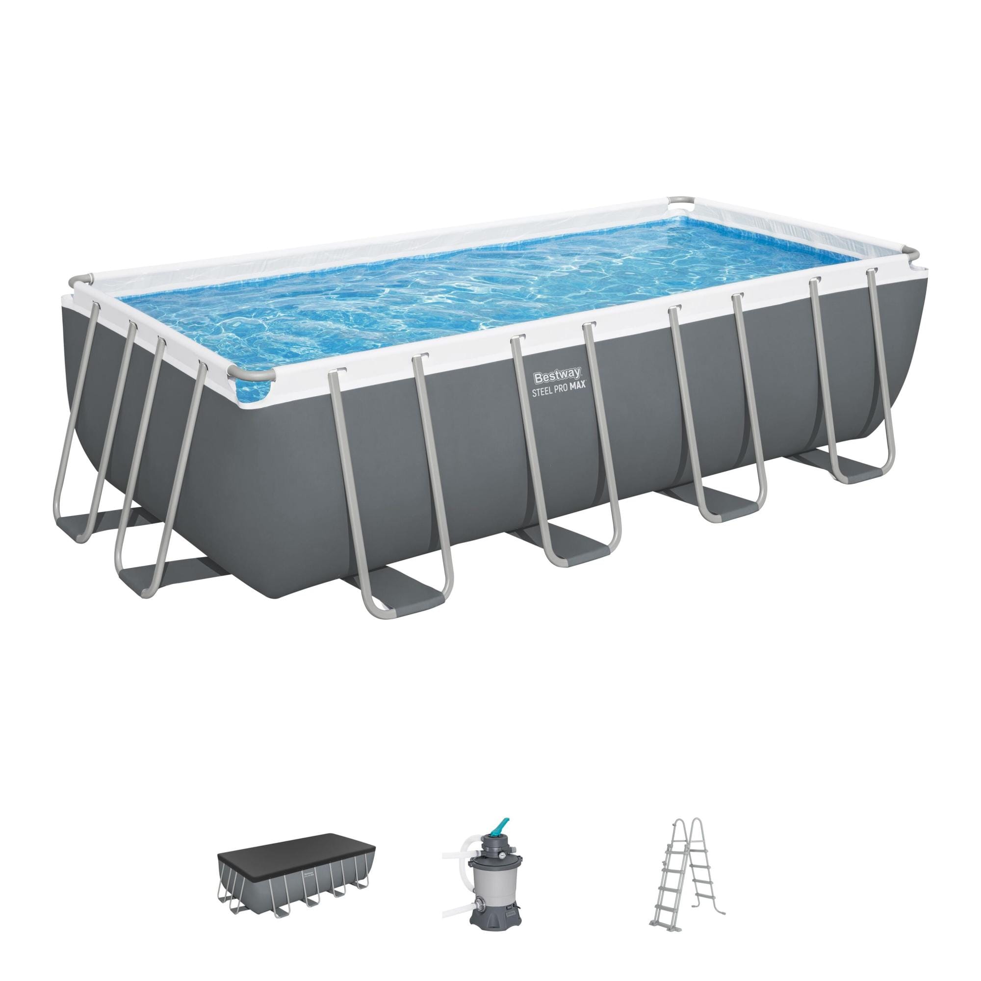 Piscine fuori terra Set piscina da 488x244x122 cm grigio Bestway 1