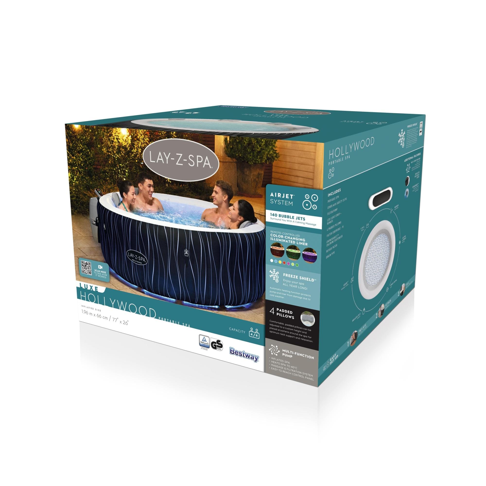 Idromassaggi gonfiabili Lay-Z-Spa Idromassaggio gonfiabile Lay-Z-Spa Hollywood AirJet 4-6 persone Bestway 13